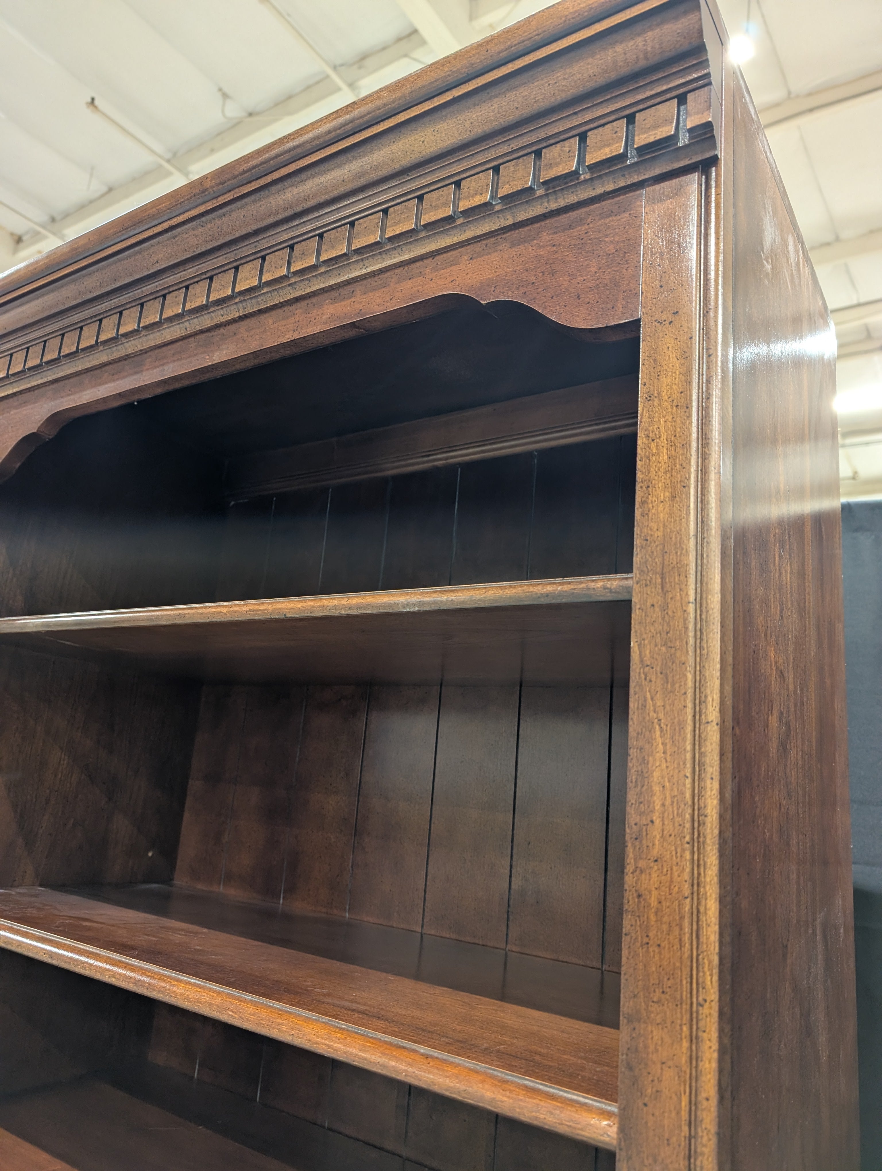 Hooker Furniture Dark Wood Display Cabinet with Lower Storage