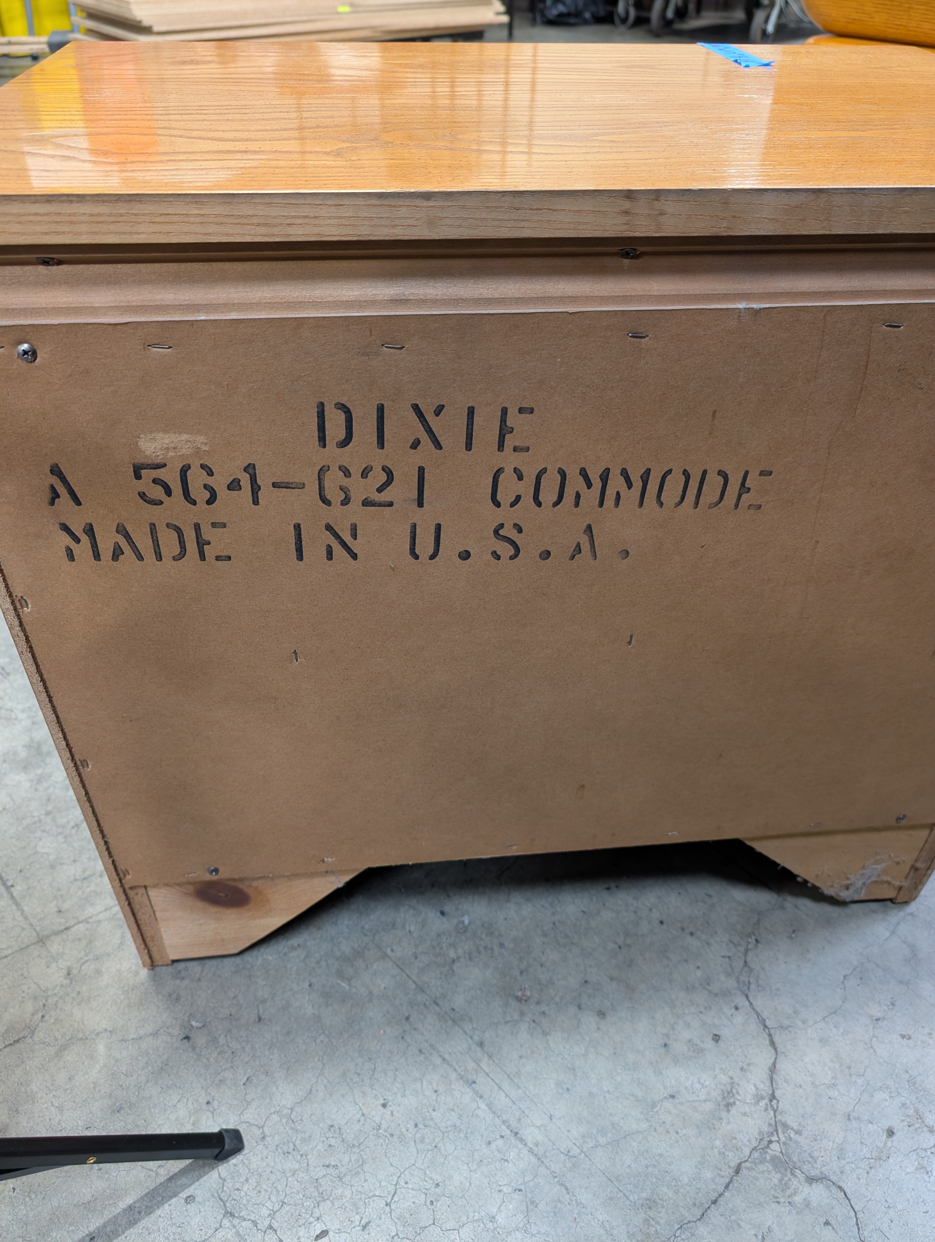 Oak Finish Dixie Two-Drawer Nightstand Bedside Table