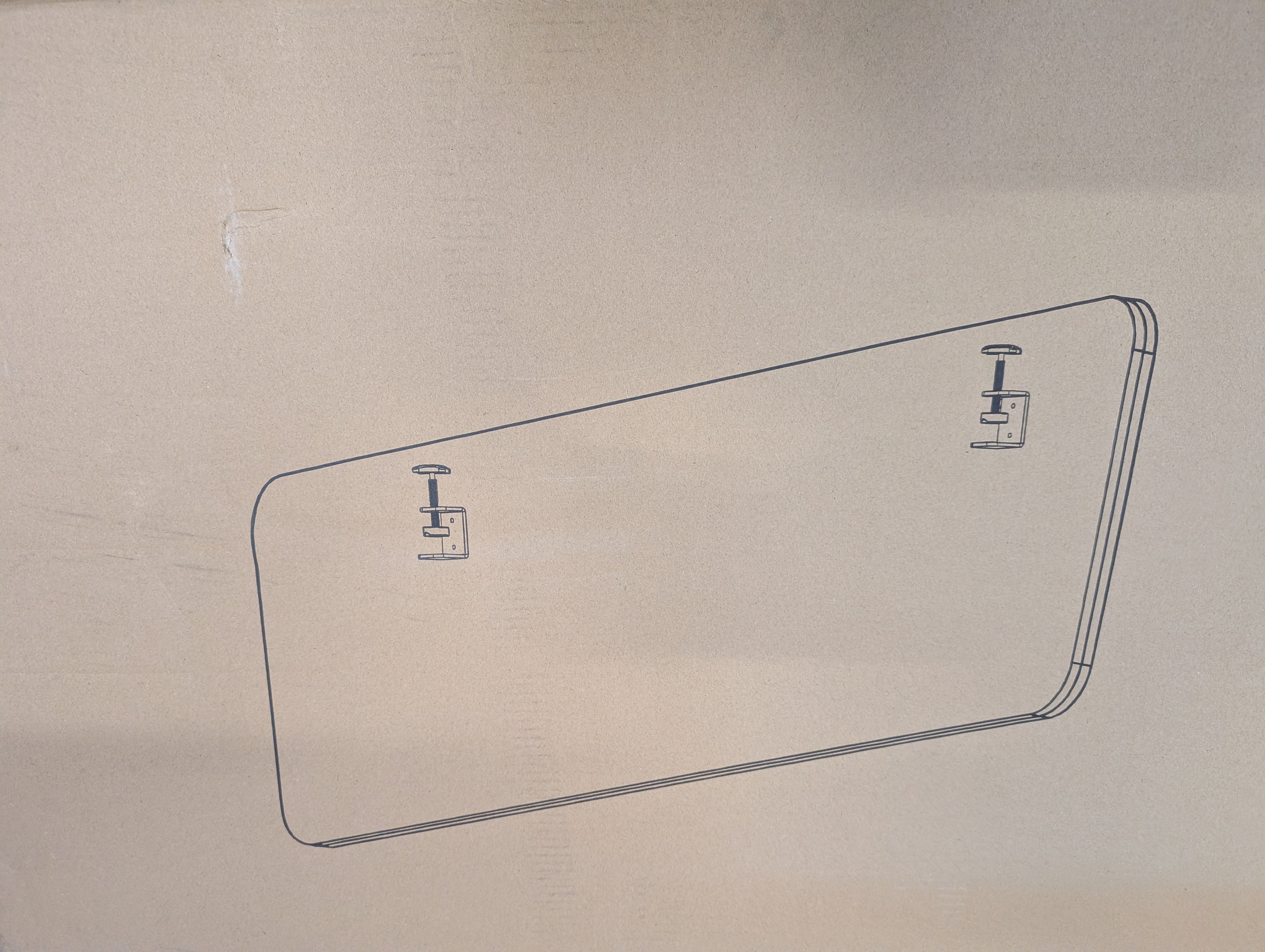 Vivo Clamp on Desk Divider