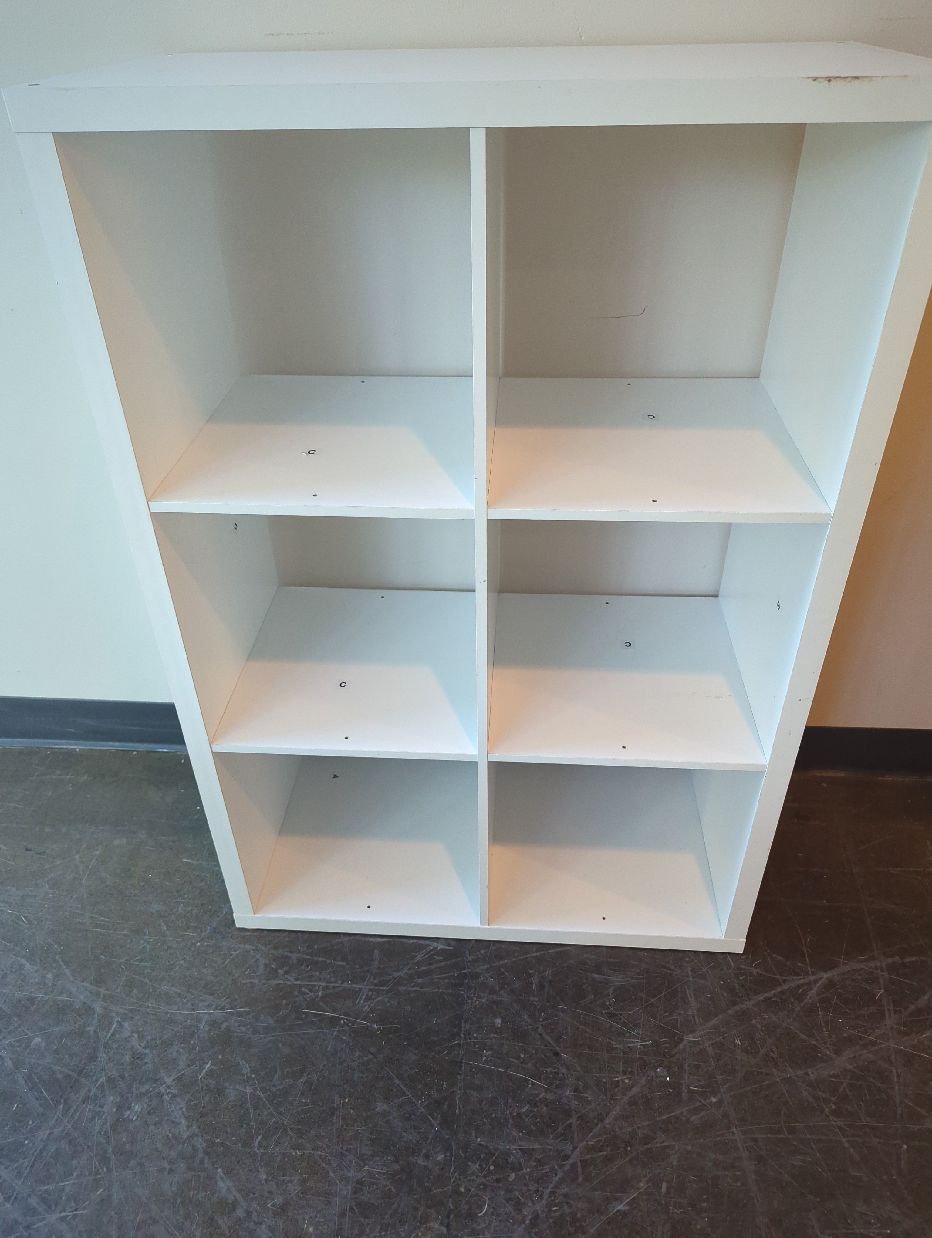 Modern White Wooden Cube Storage Shelf