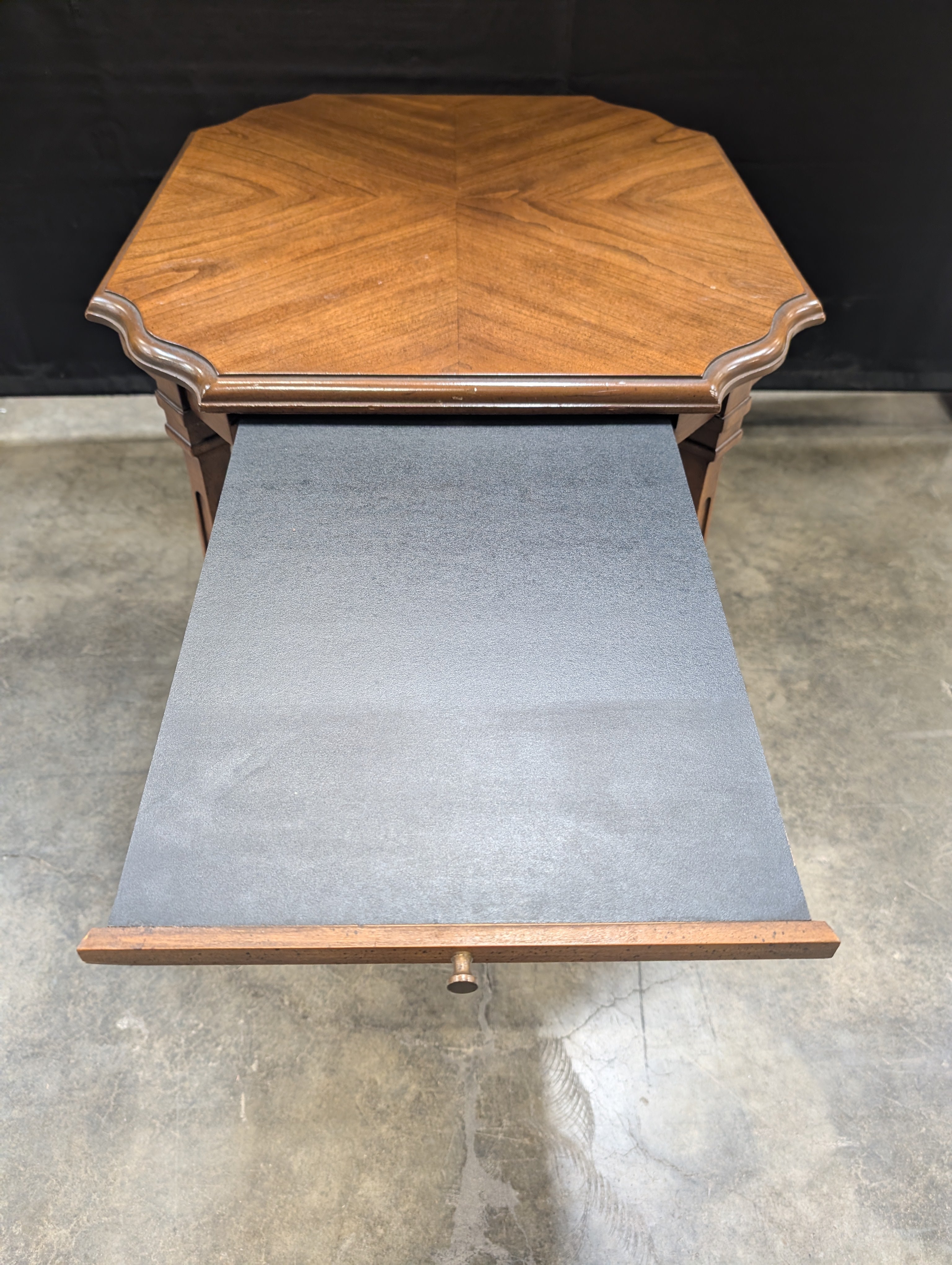 Octagonal DREXEL Two-Tier Wood Accent Table