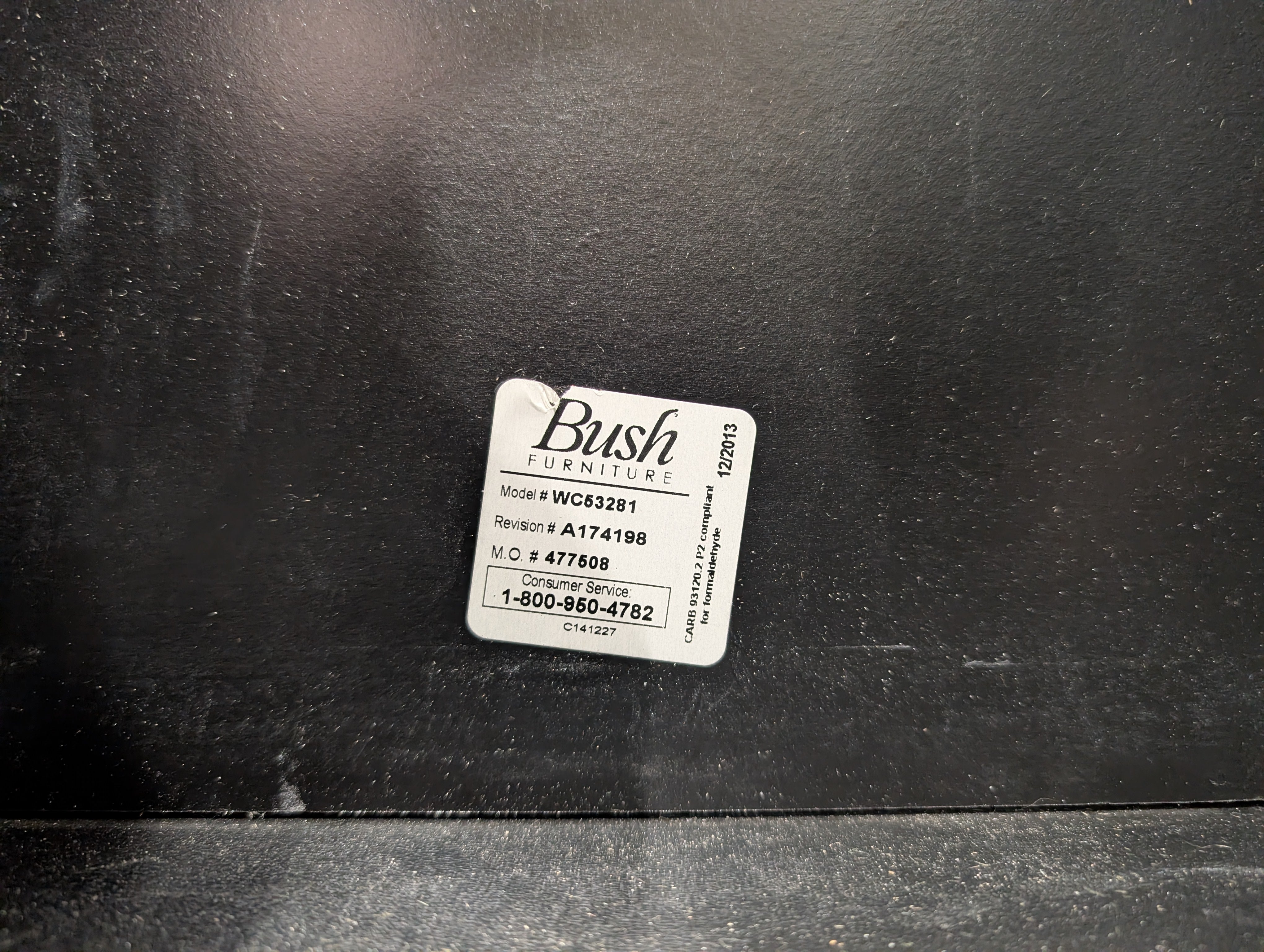 Bush Furniture Two-Drawer Filing Cabinet with Contrasting Top