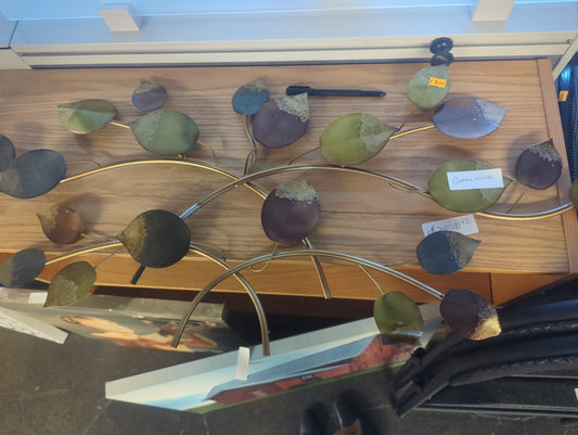 Leaf metal art