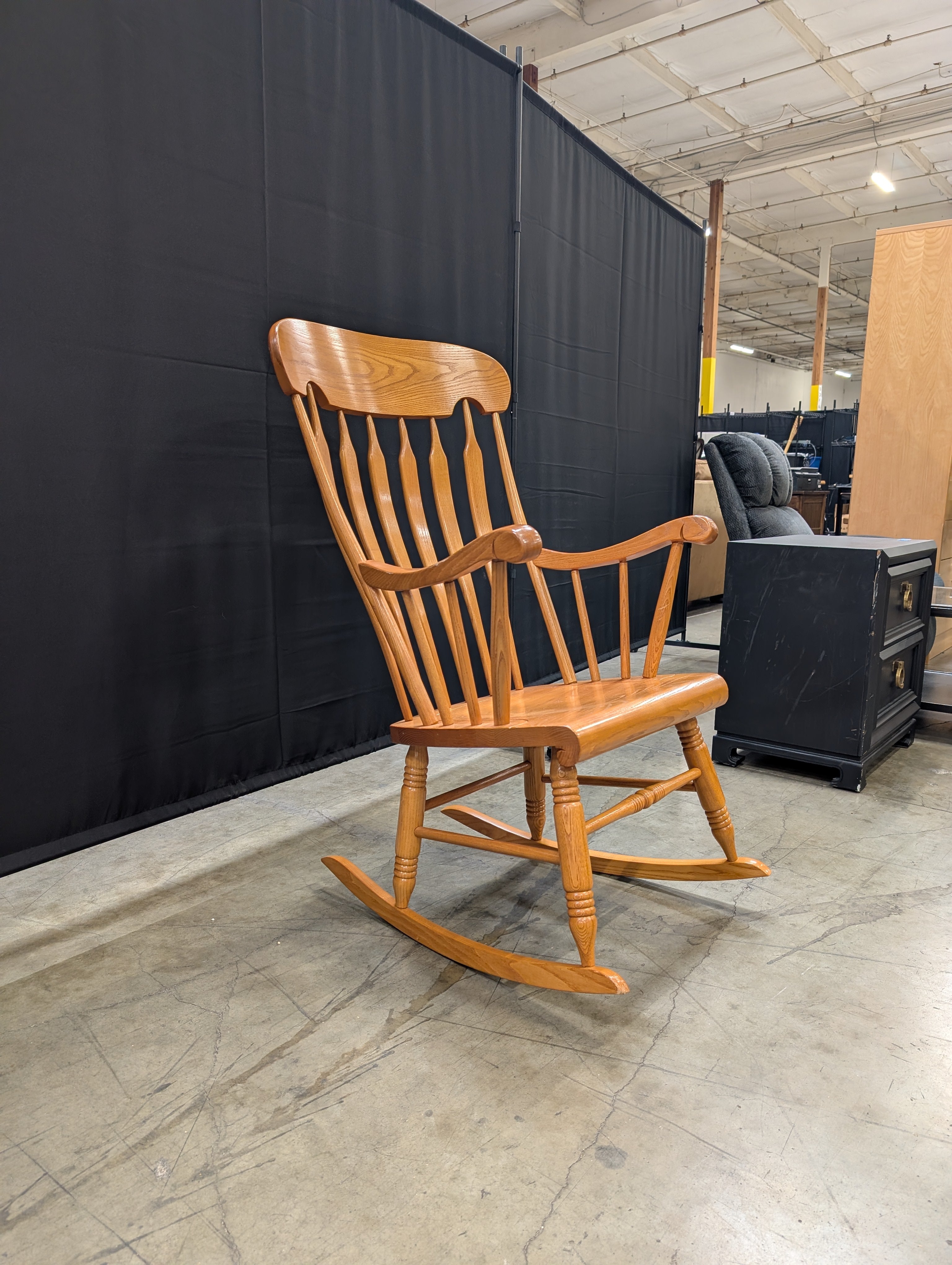 S. Bent & Bros. Wood Rocking Chair