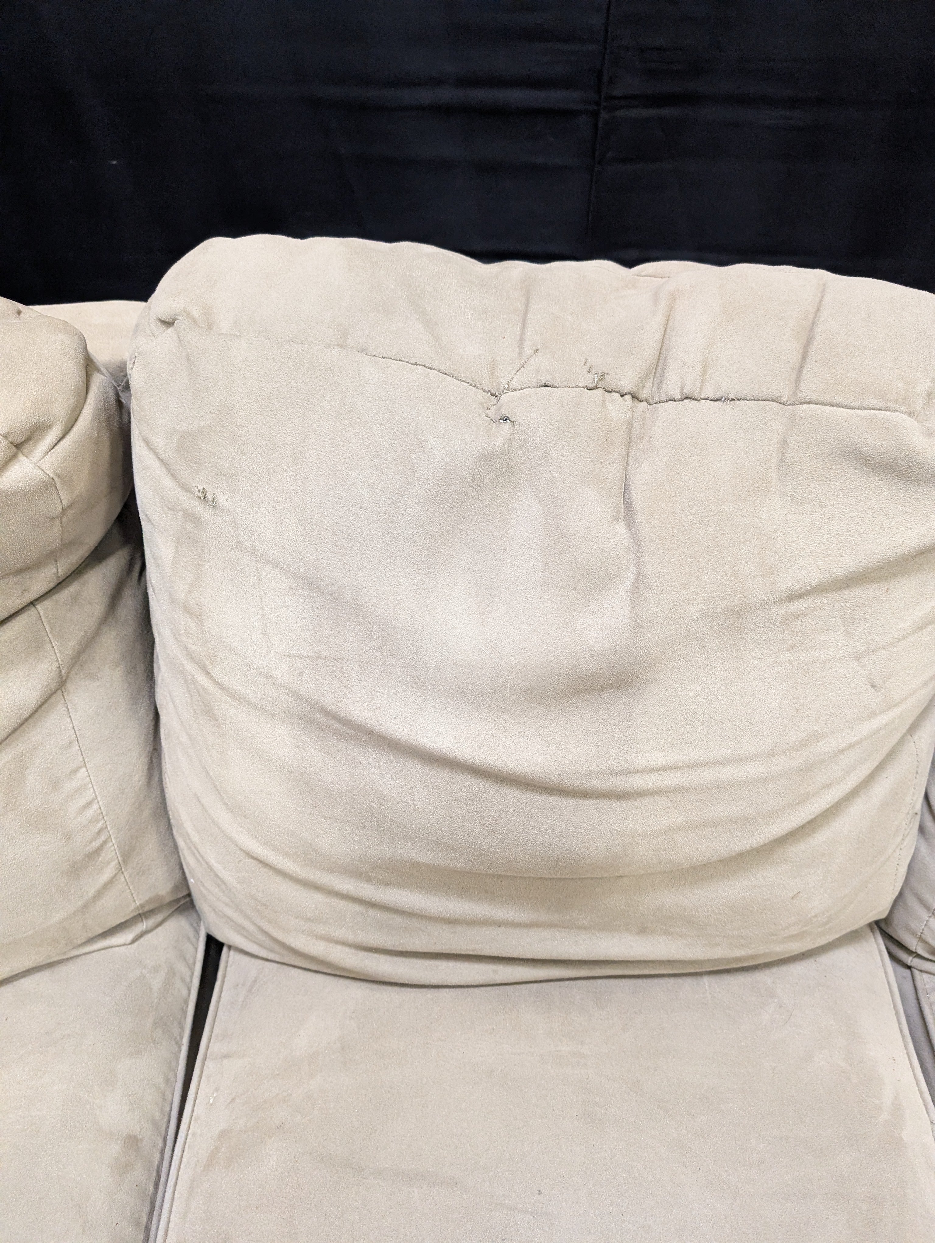 Spacious Tan L-Shaped Sectional Sofa