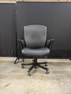 Used Black Faux Leather Journey High-Back Swivel Office Chair