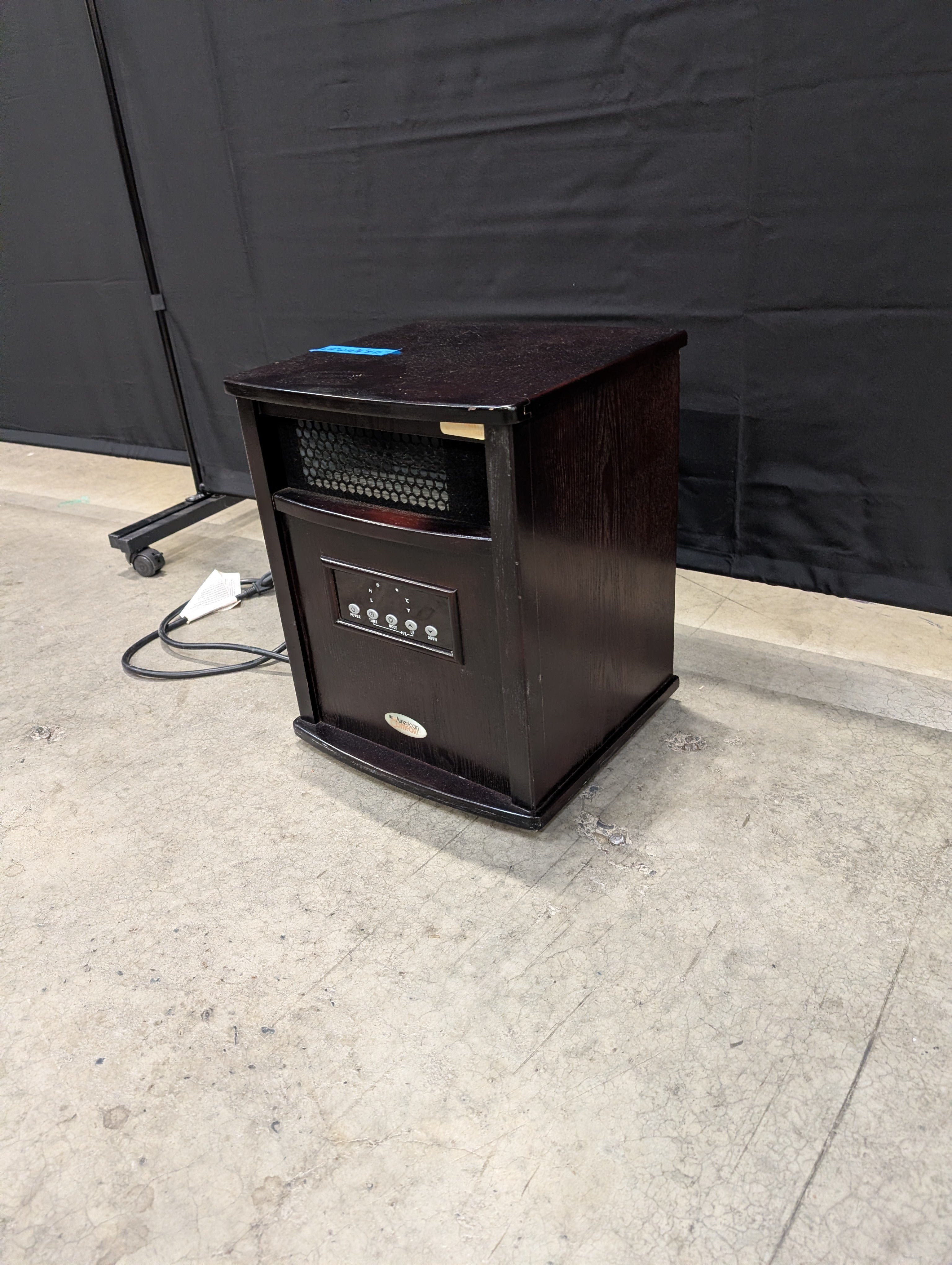American Comfort Wood Cabinet Infrared Electric Space Heater