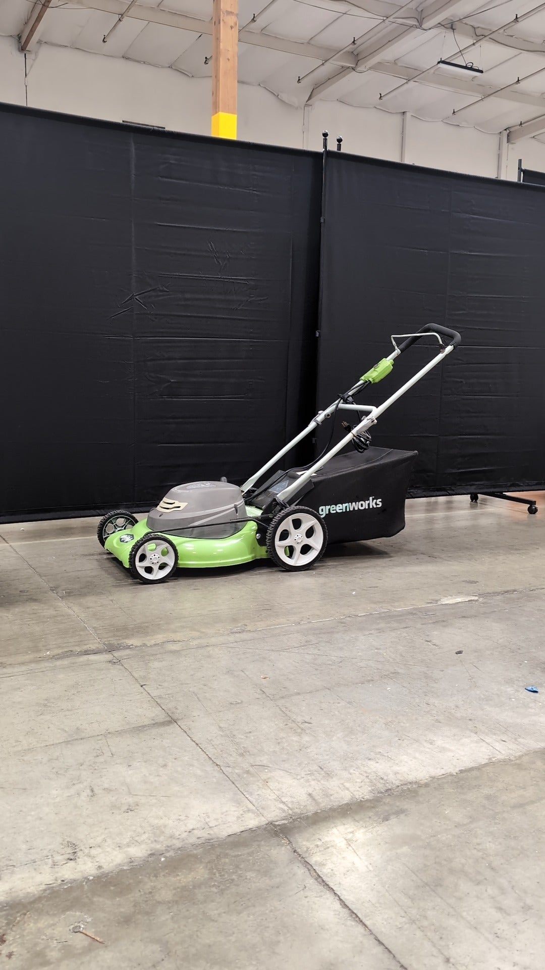 Used Greenworks 2412 Corded Electric Push Lawn Mower