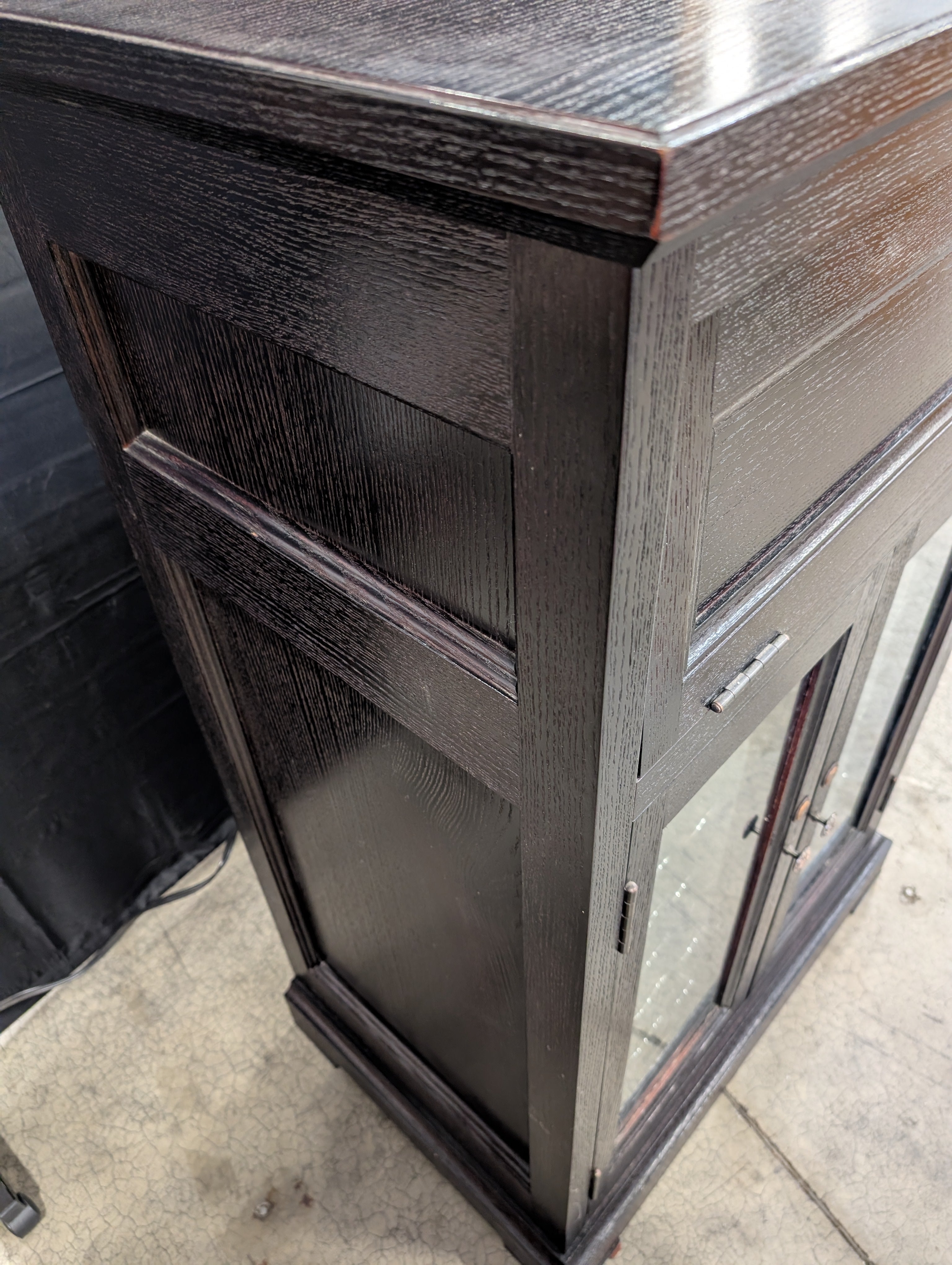 WineEnthusiast Dark Wood Cabinet