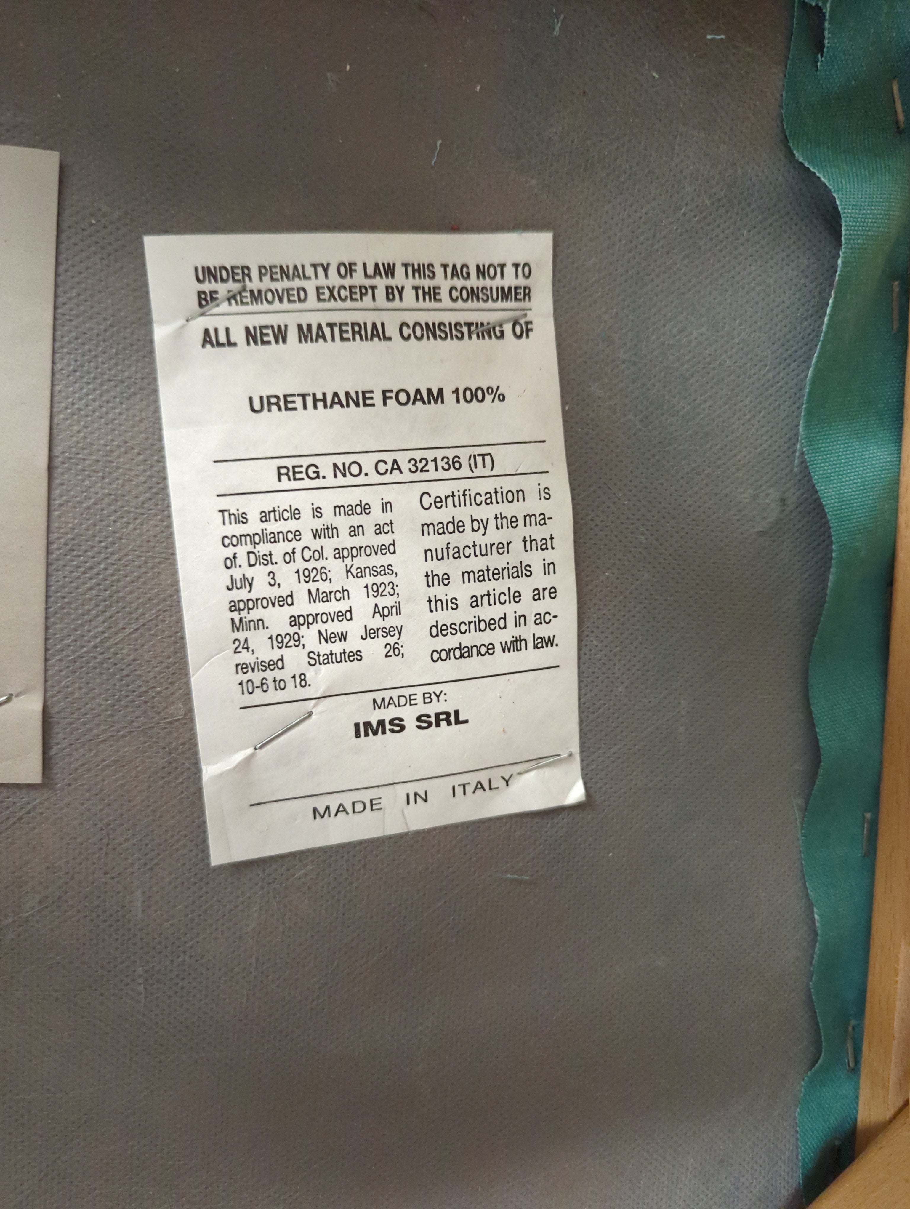 Set of Four (4) - Mid Century Modern Dining Room Chairs by IMS SRL (Made in Italy) in Good Condition