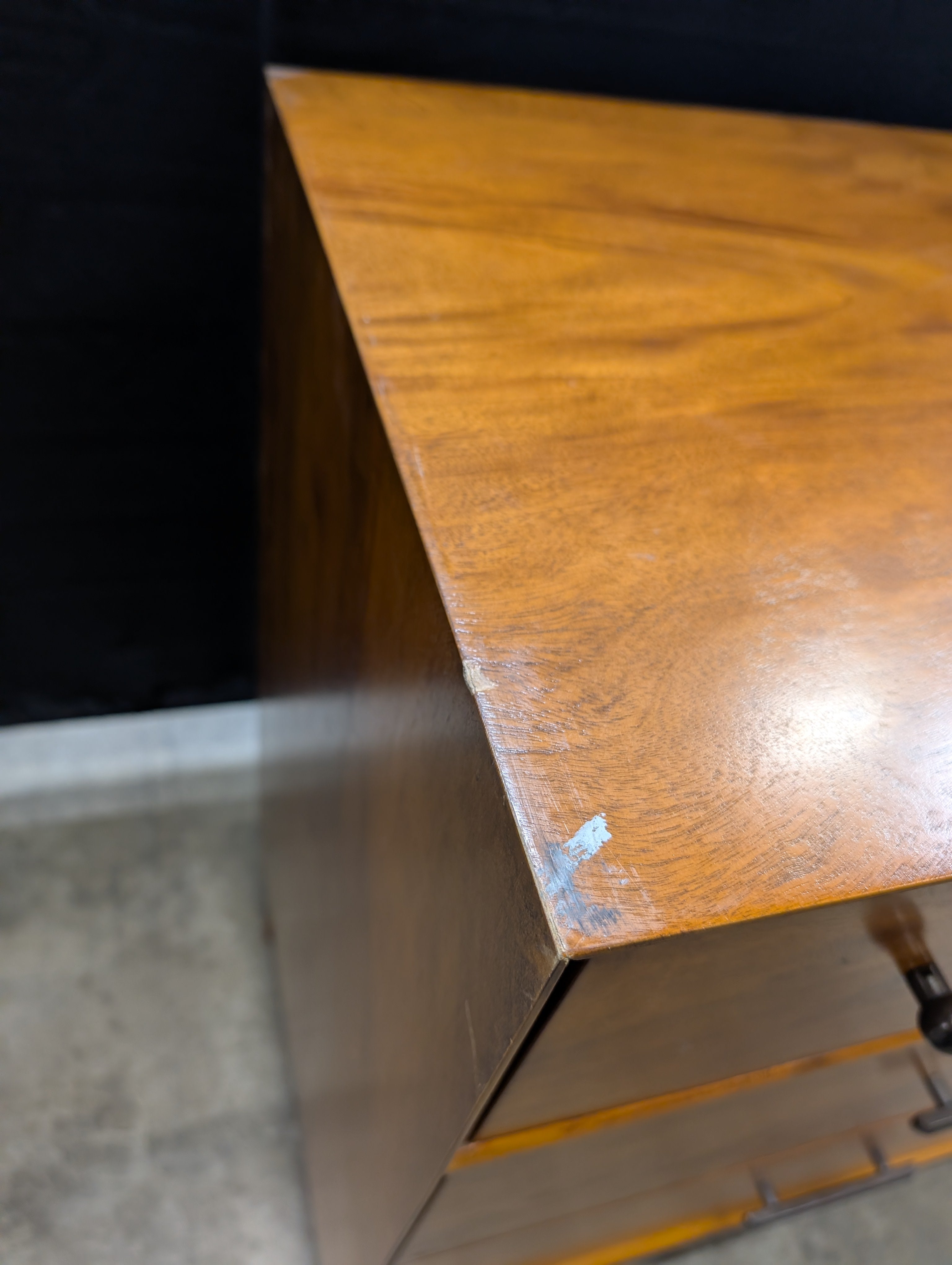 Mid-Century Modern Style Wooden Dresser with Tapered Legs