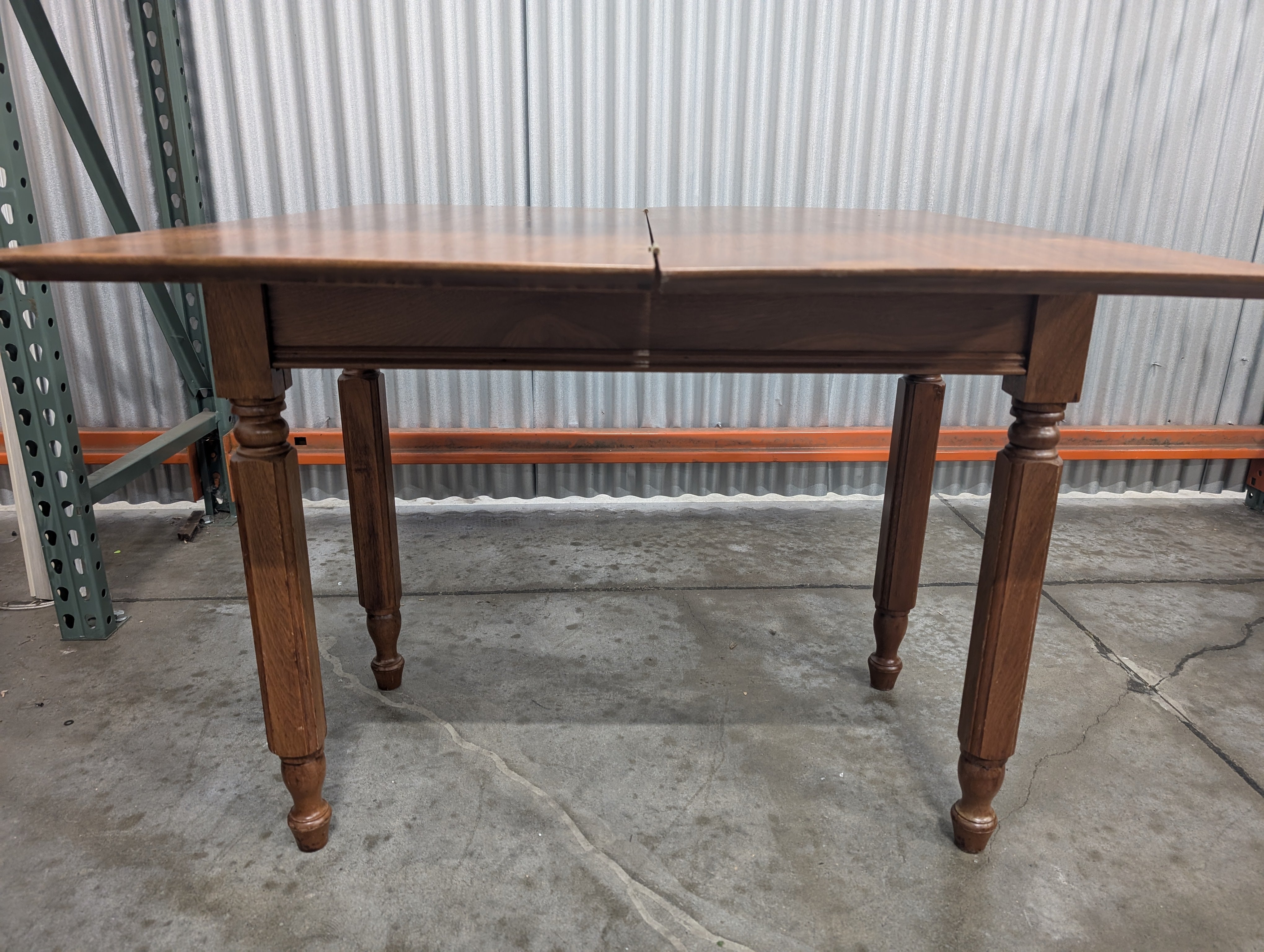 Vintage Wood Drop Leaf Console Table