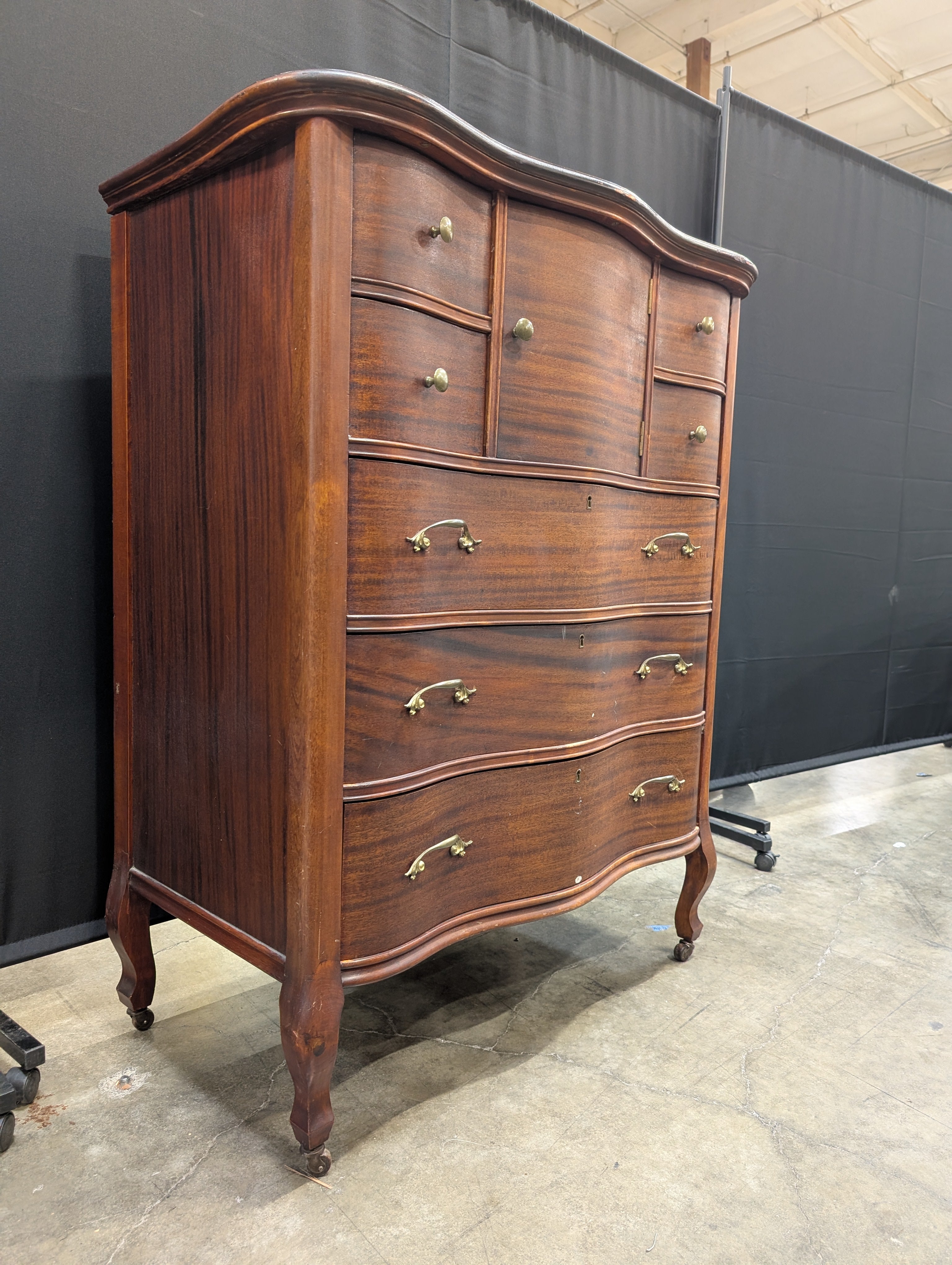 Woodard Furniture Company Vintage Chest of Drawers with Curved Front