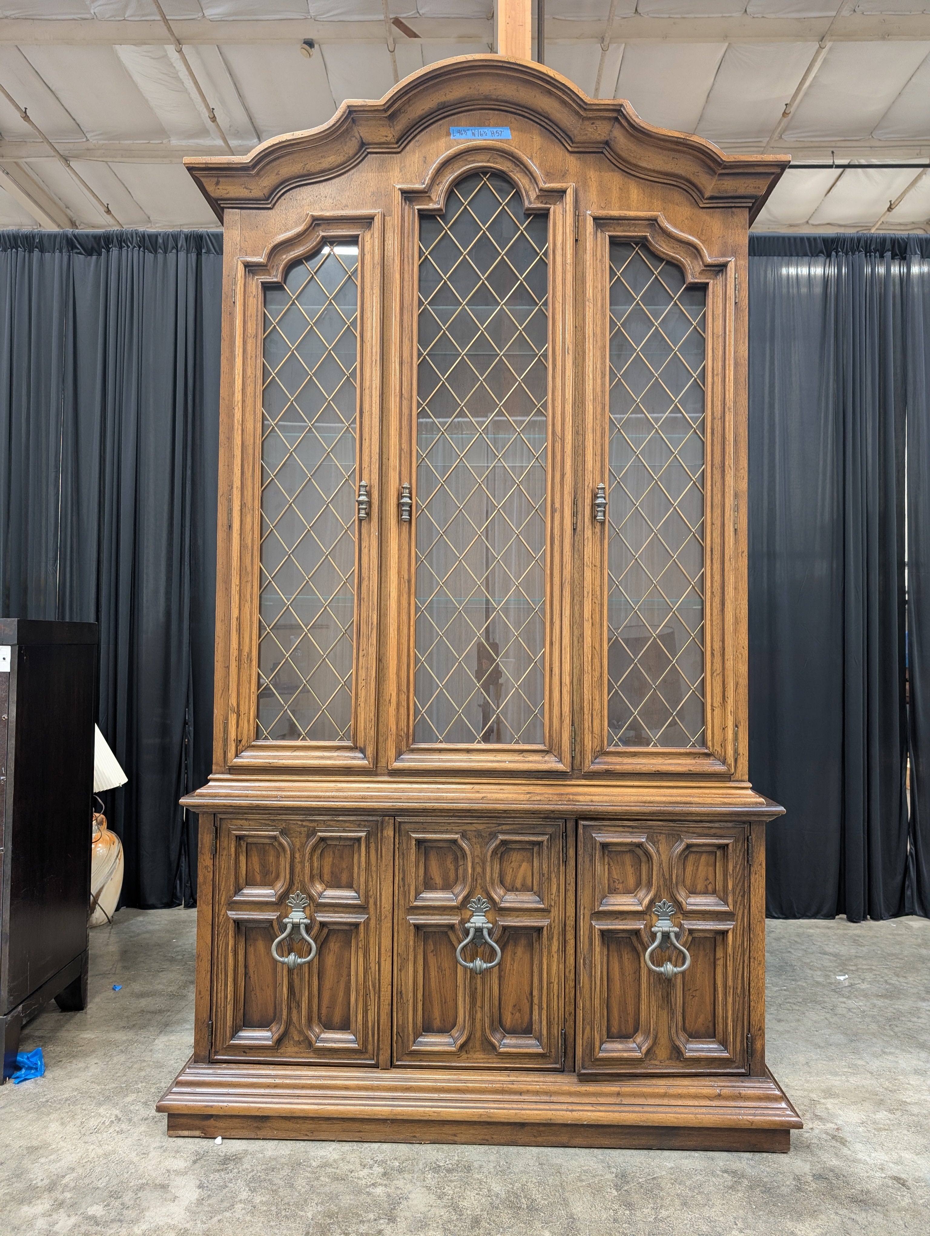 Drexel Traditional Wood China Cabinet with Glass Doors