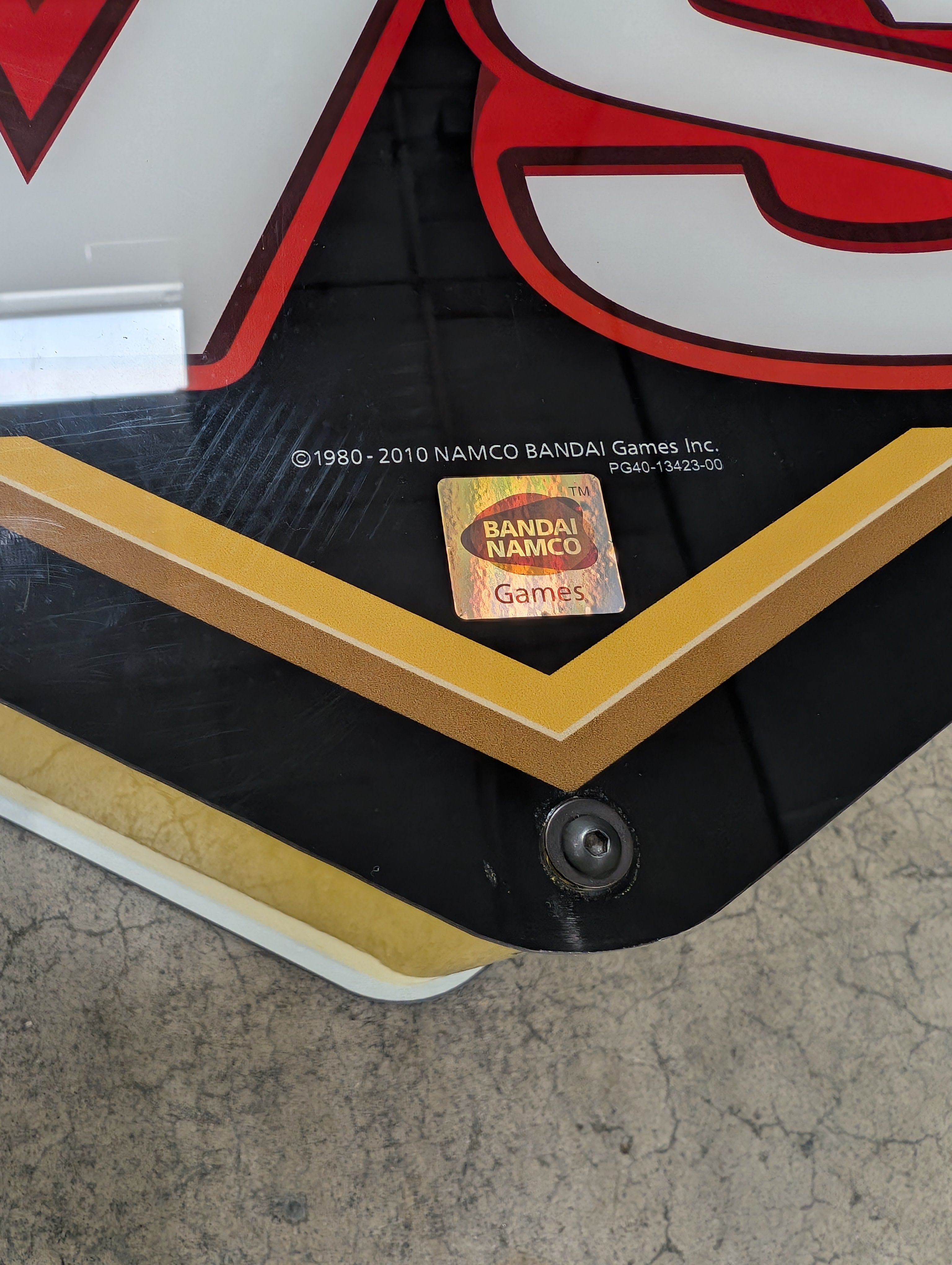 Namco Pac-Man Battle Royale Arcade Sign with Pole