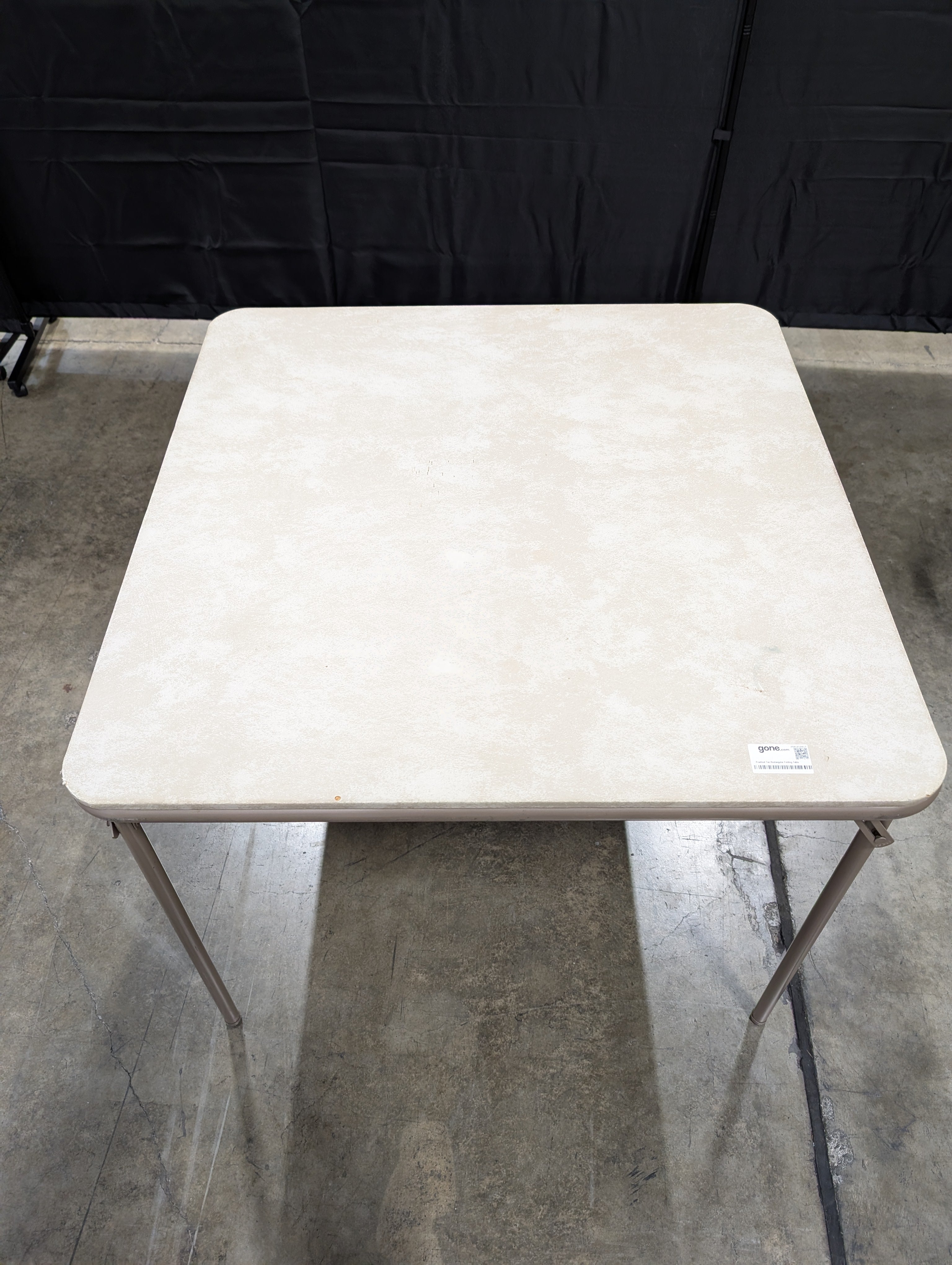 Practical Tan Rectangular Folding Table