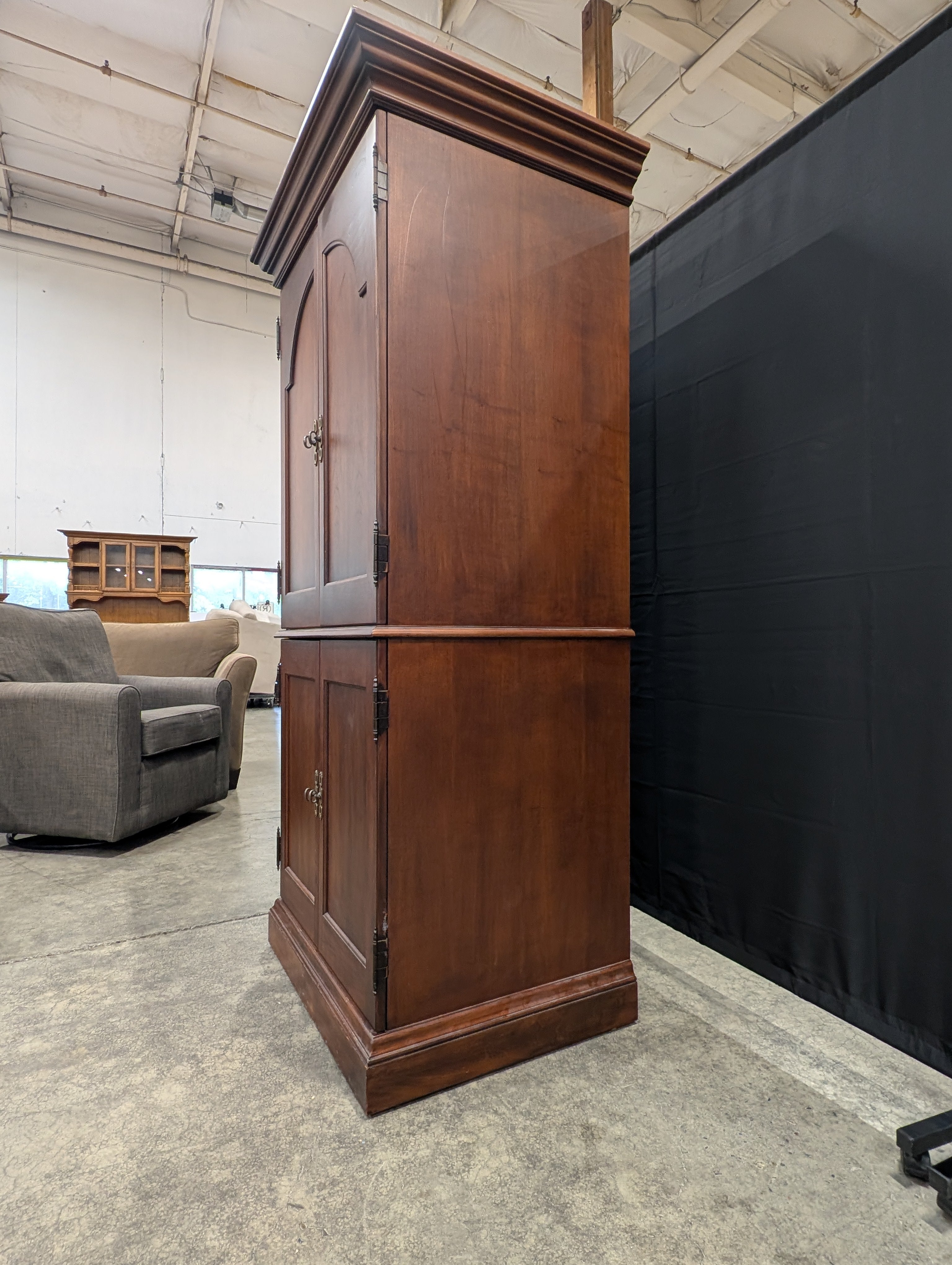 Dark Wood HEKMAN TV Armoire Cabinet