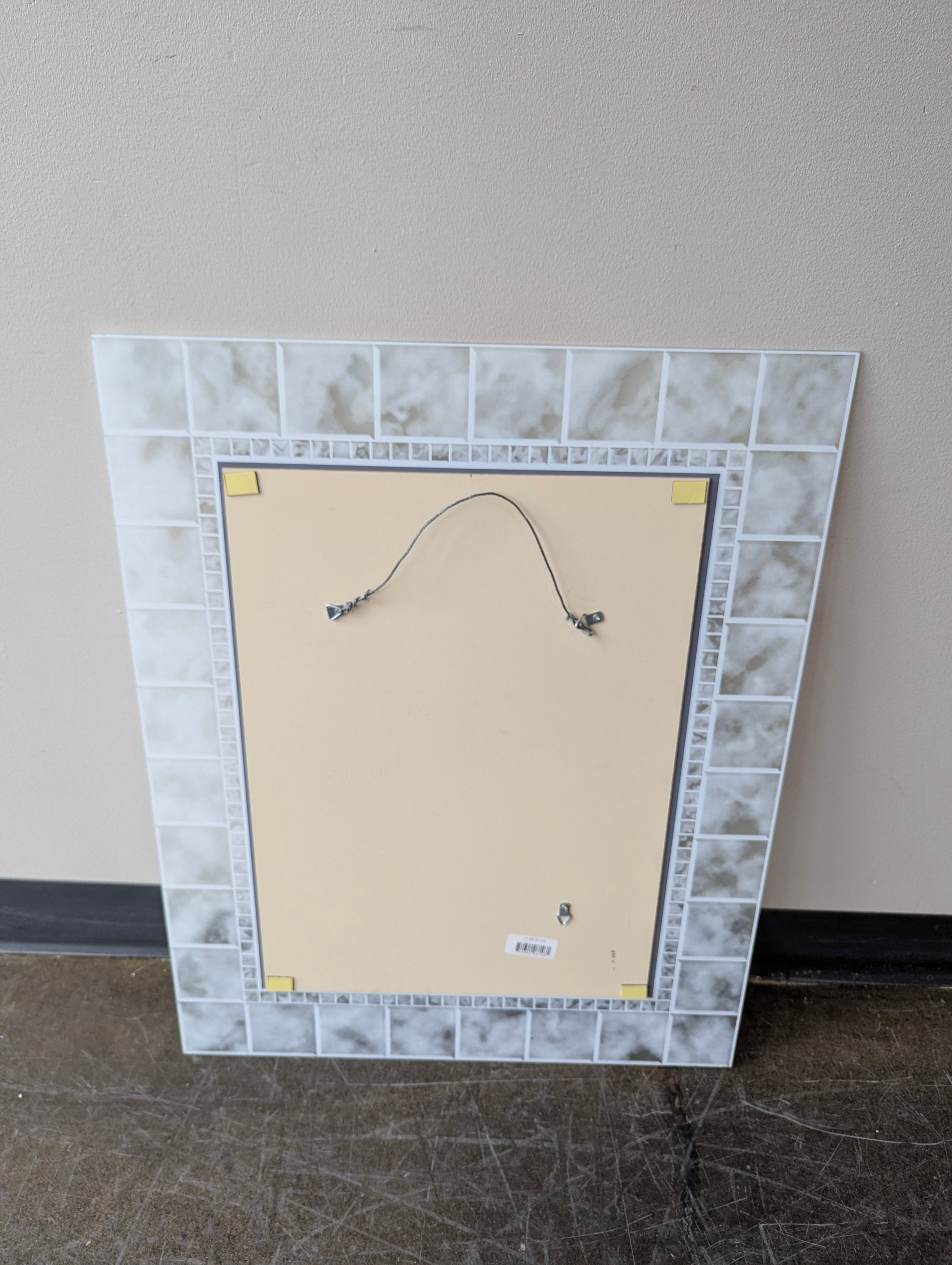 Contemporary Mosaic Framed Wall Mirror