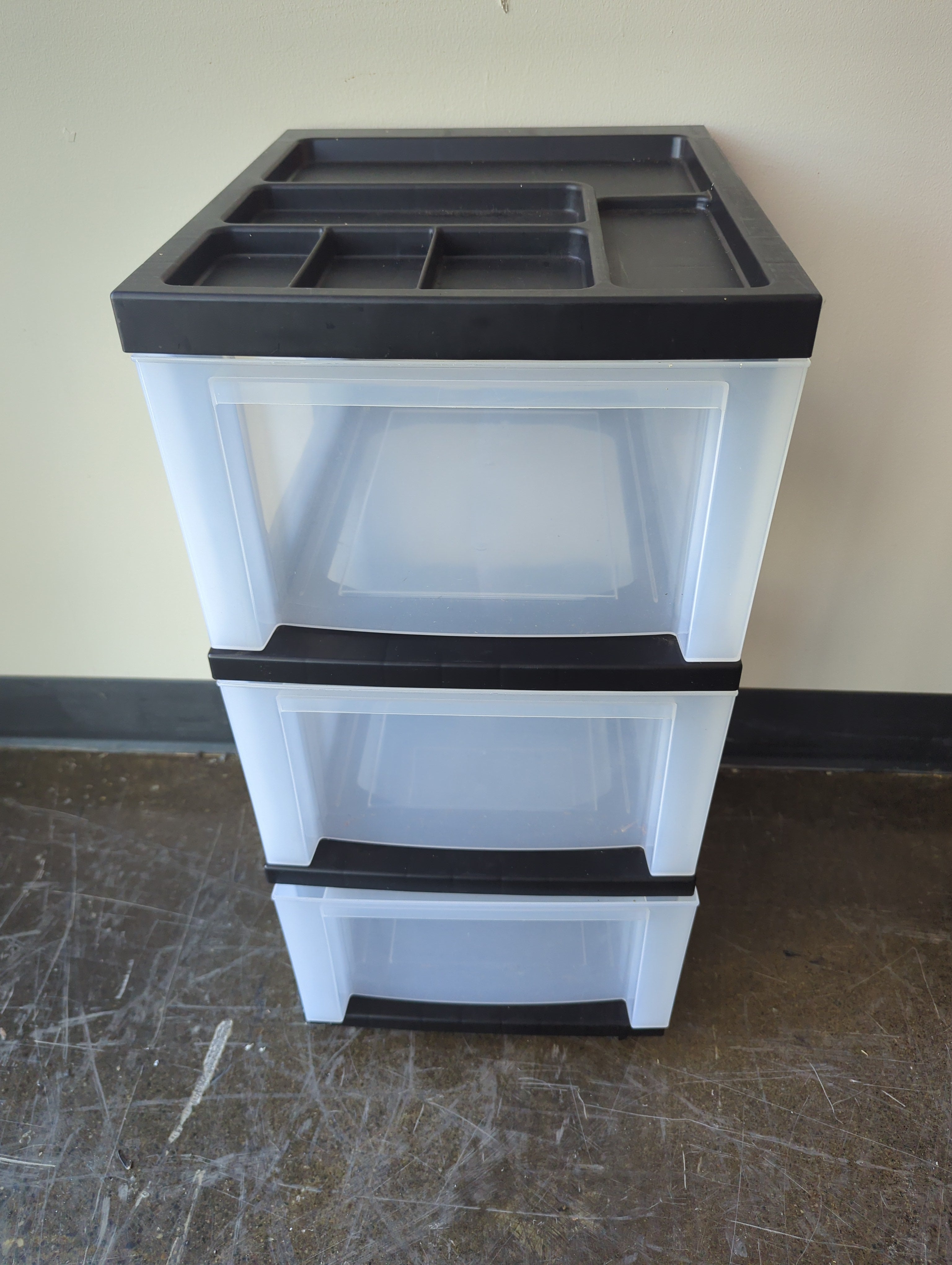 Plastic Three Drawer Organizer