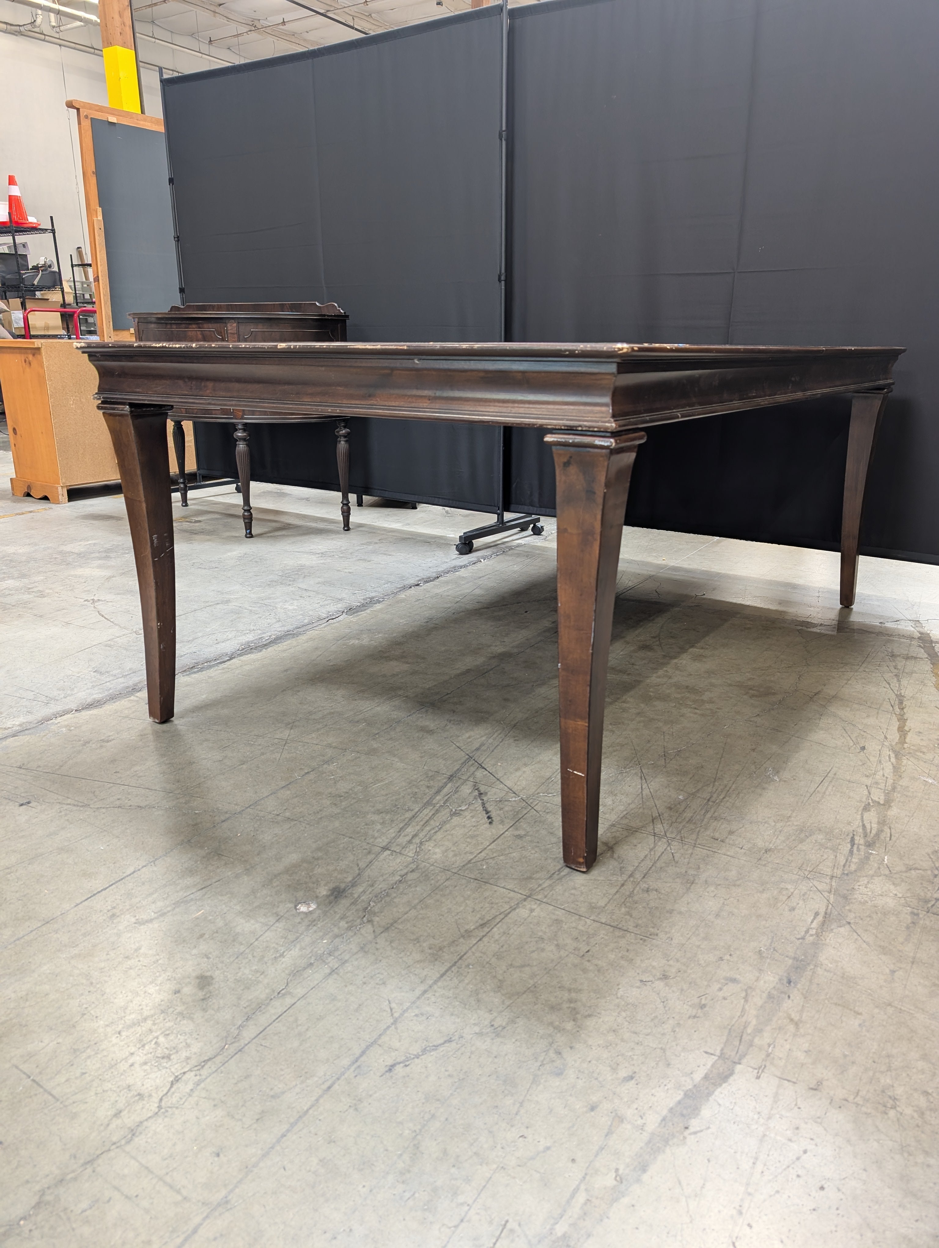 Traditional Dark Wood Dining Table
