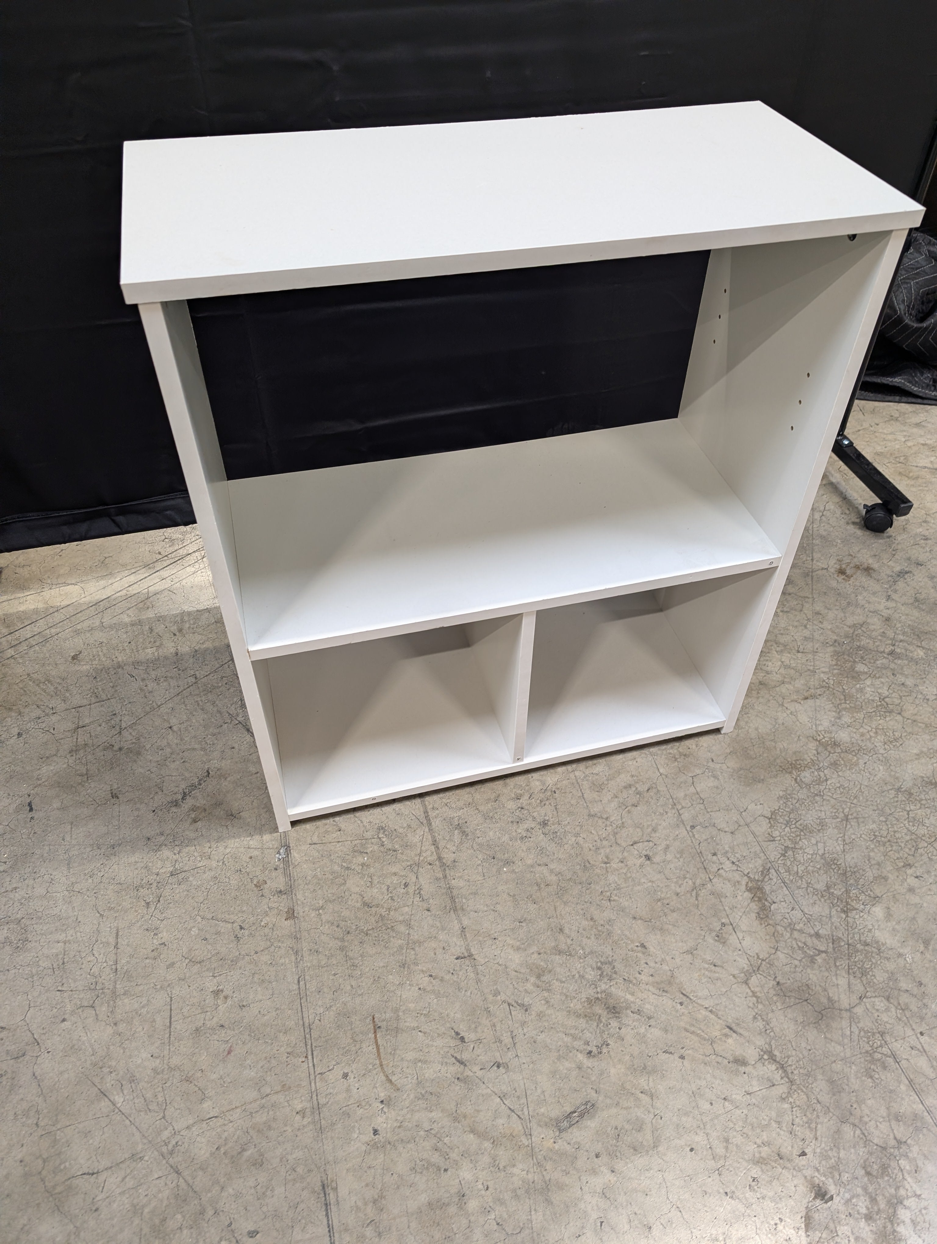 Versatile White Multi-Compartment Storage Shelf
