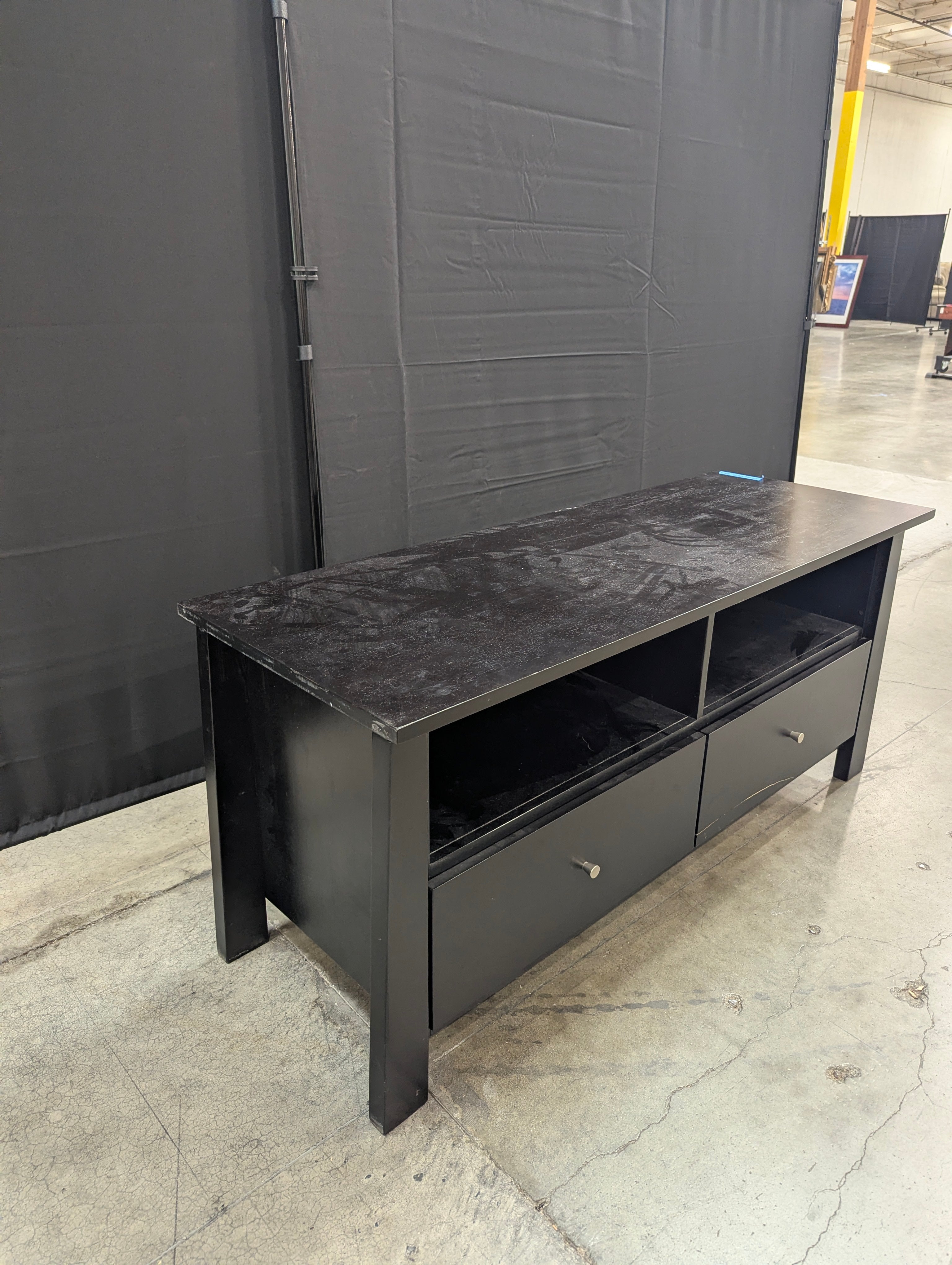 Dark Espresso Finish Media Console with Storage Drawers
