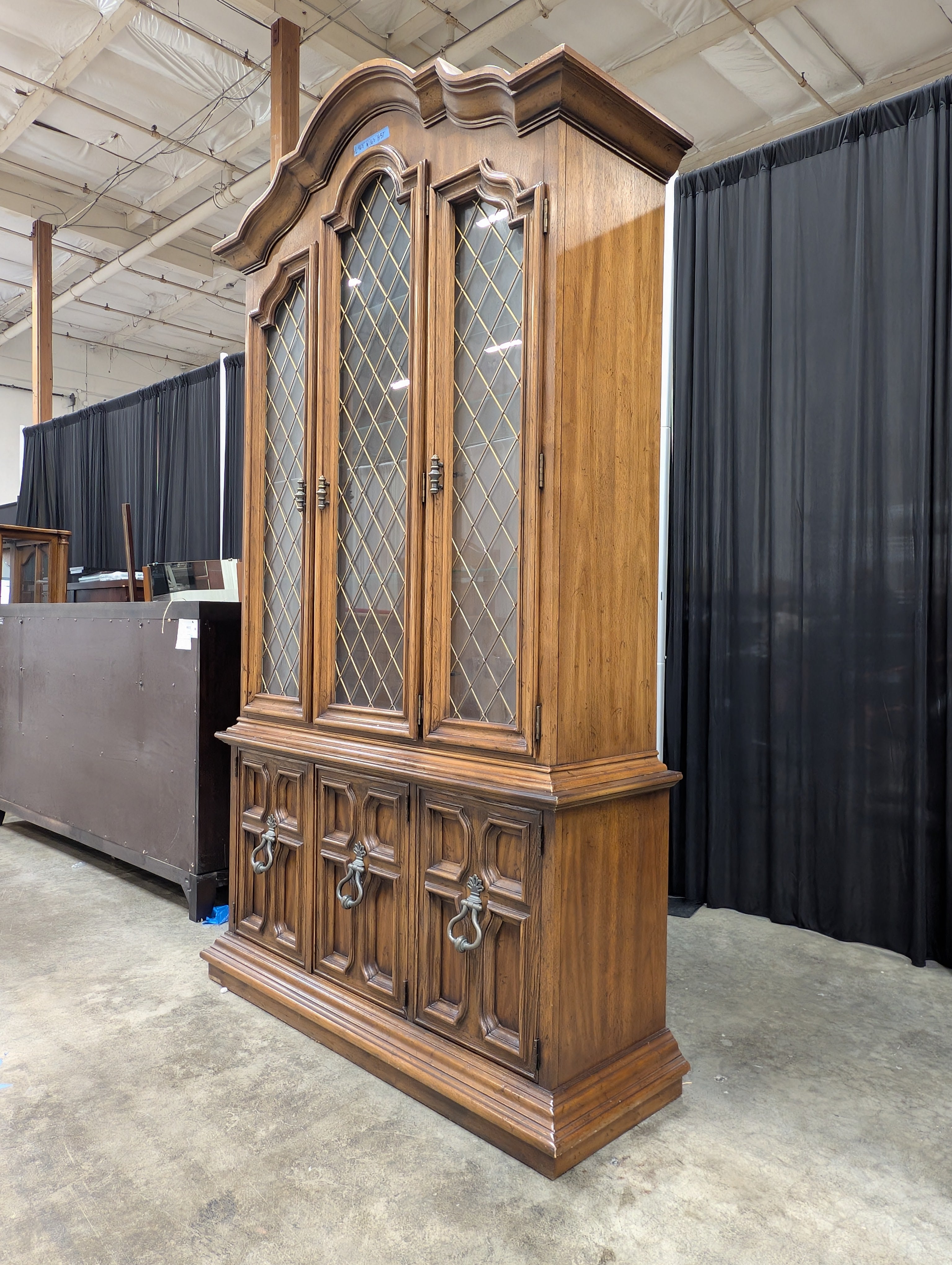 Drexel Traditional Wood China Cabinet with Glass Doors