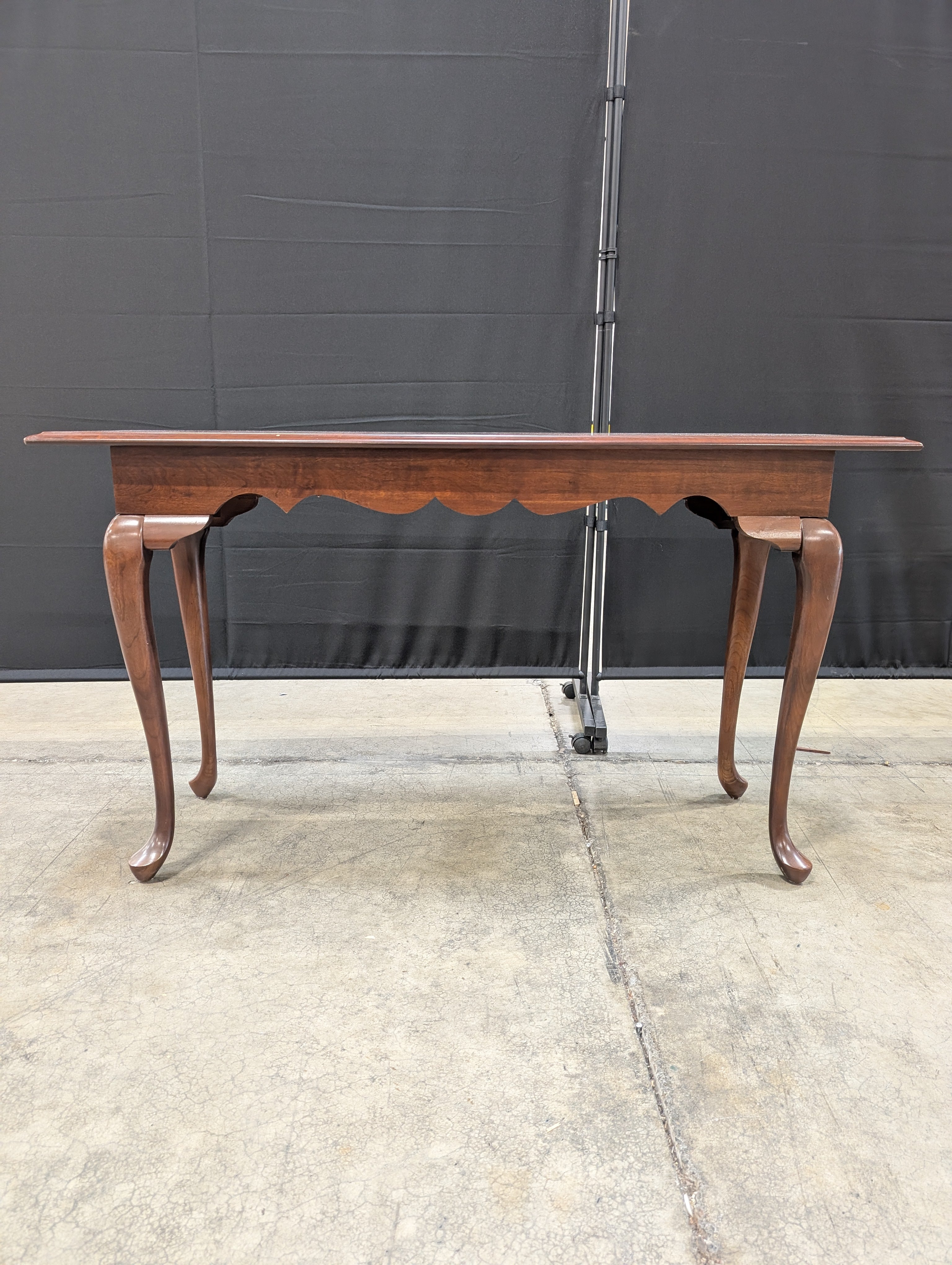 Queen Anne-style Solid Cherry Console Table