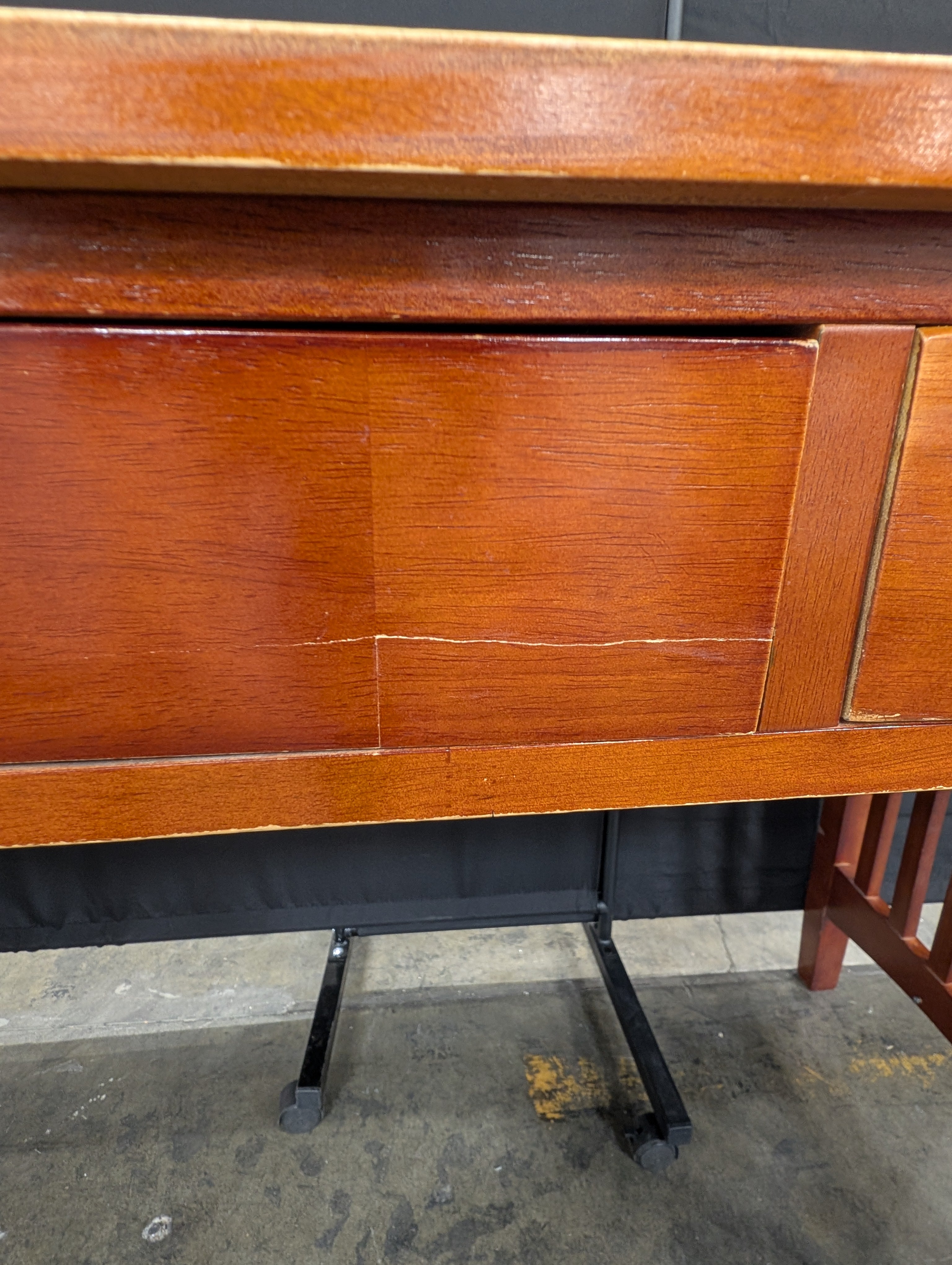 Mission Style Hardwood Writing Desk with Drawers