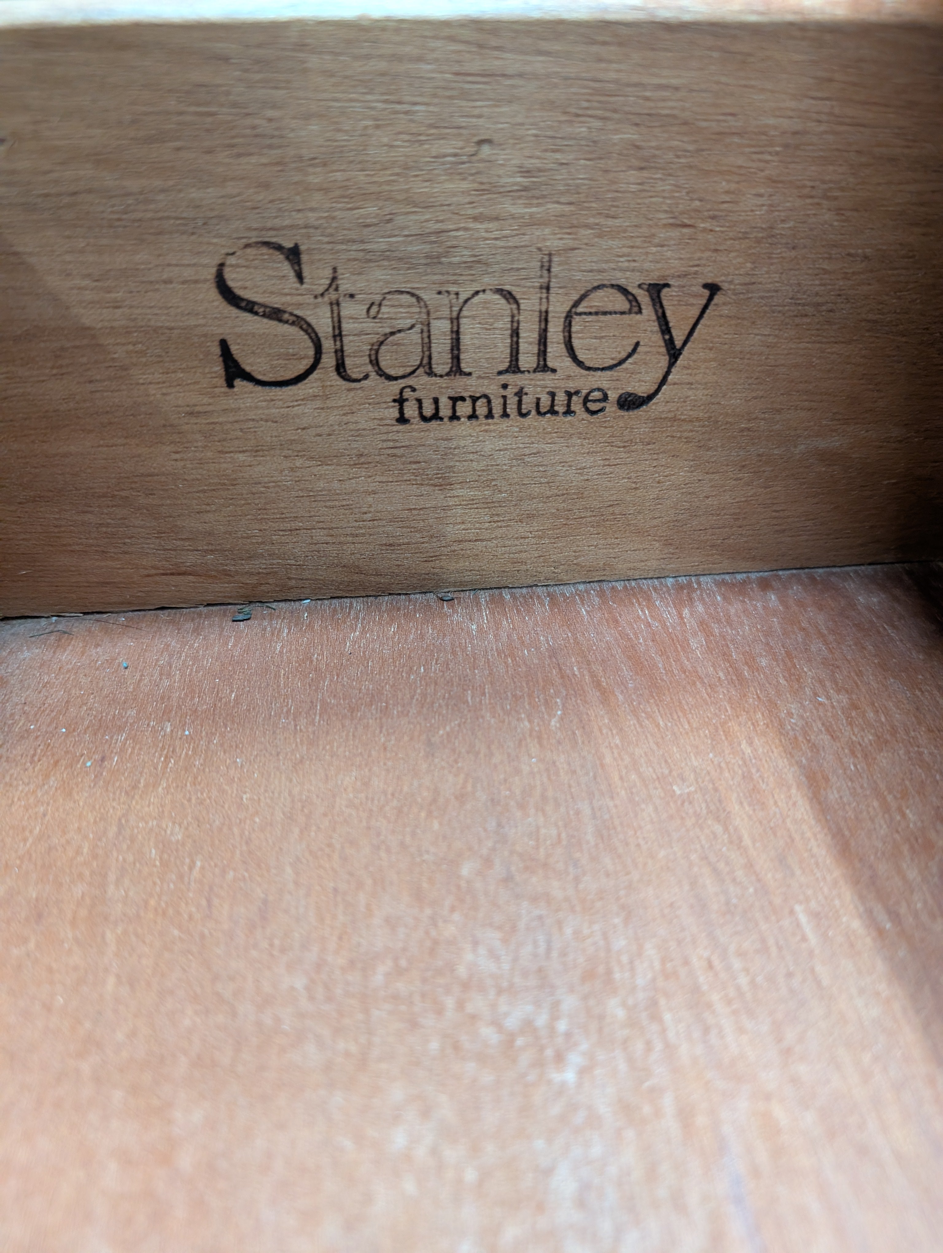 Stanley Furniture Honey Oak Wooden Dresser