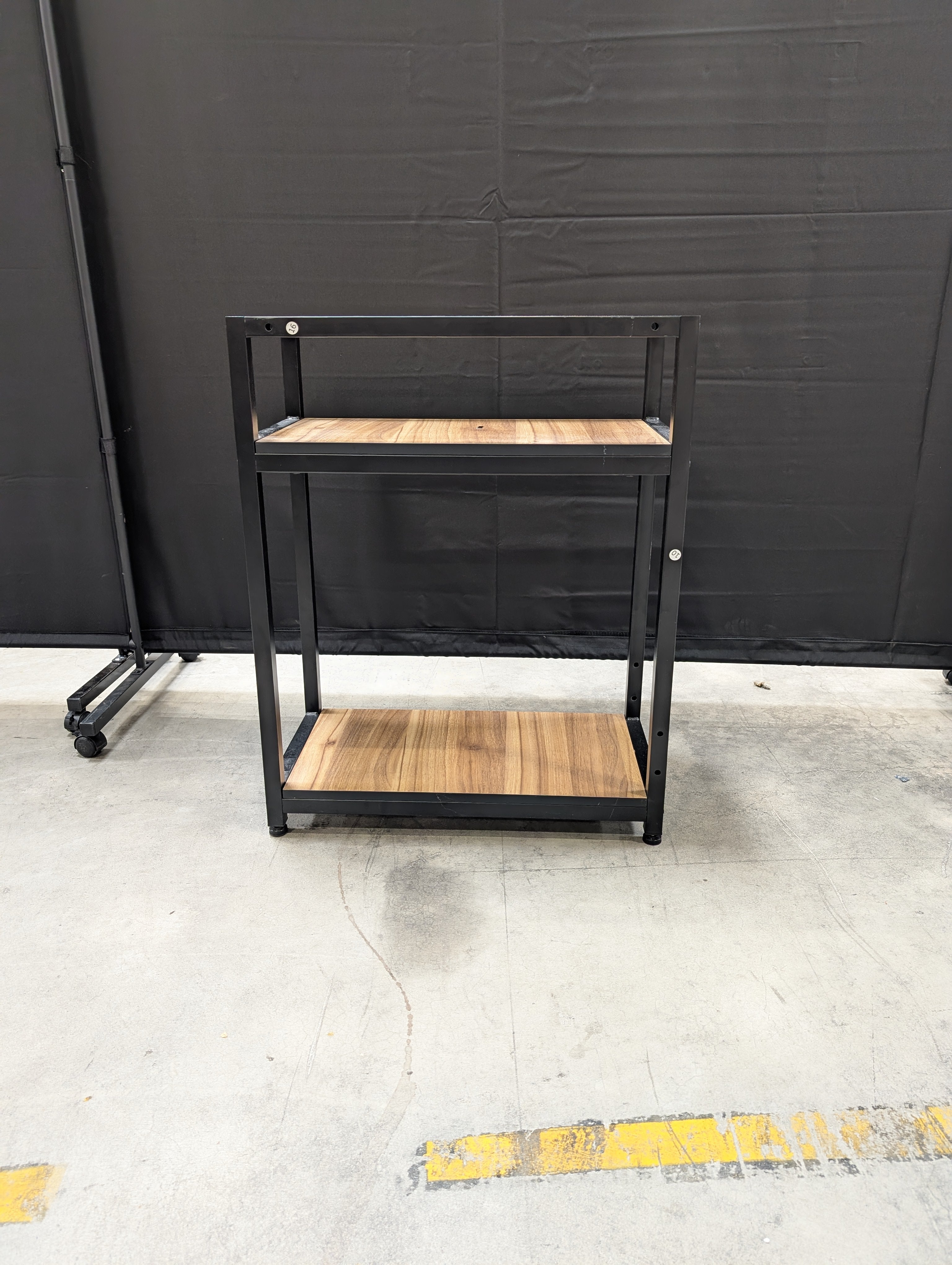 Modern Industrial Two-Tier Storage Shelf Unit