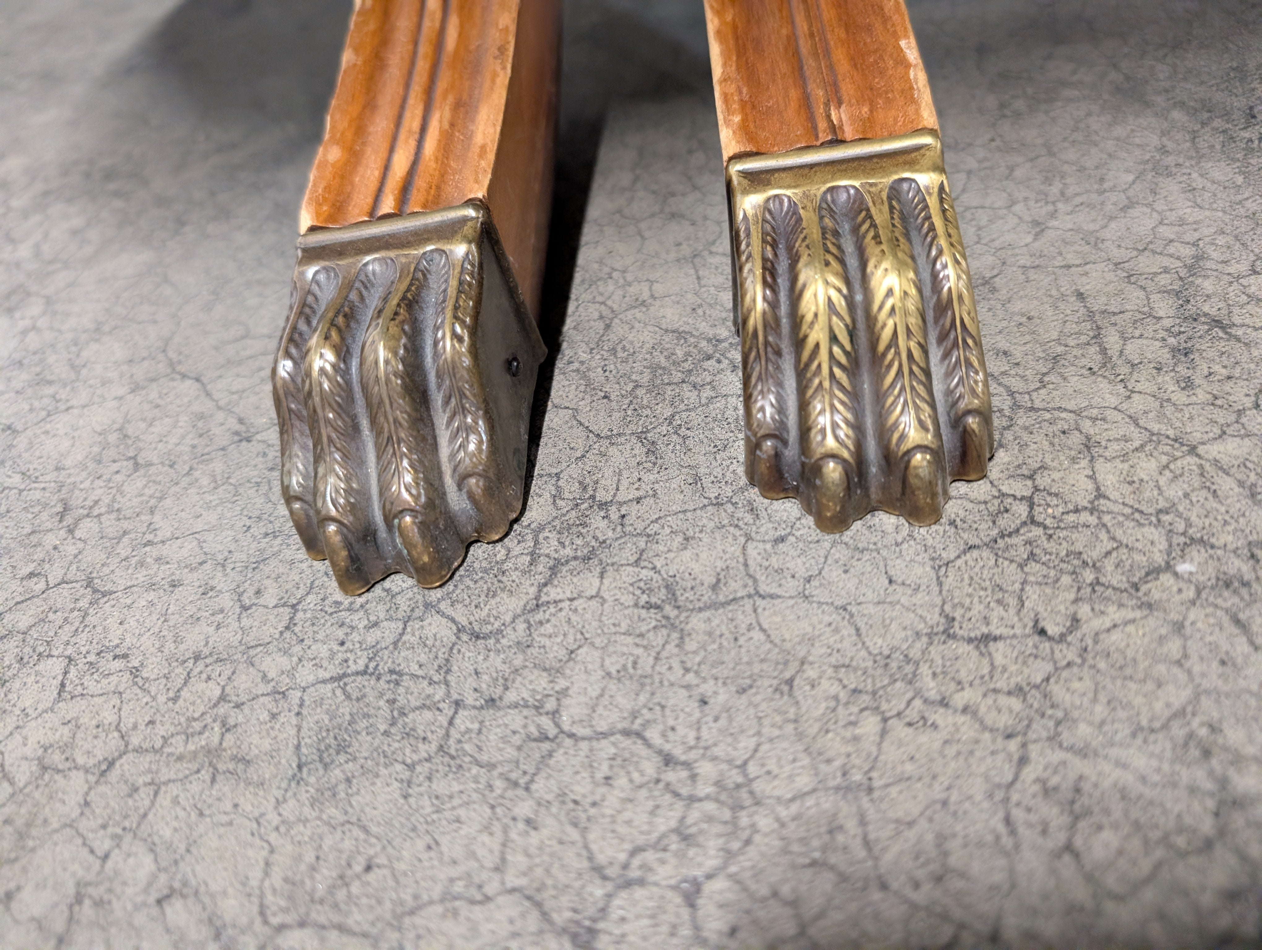 Wooden Dining Table with Claw Feet