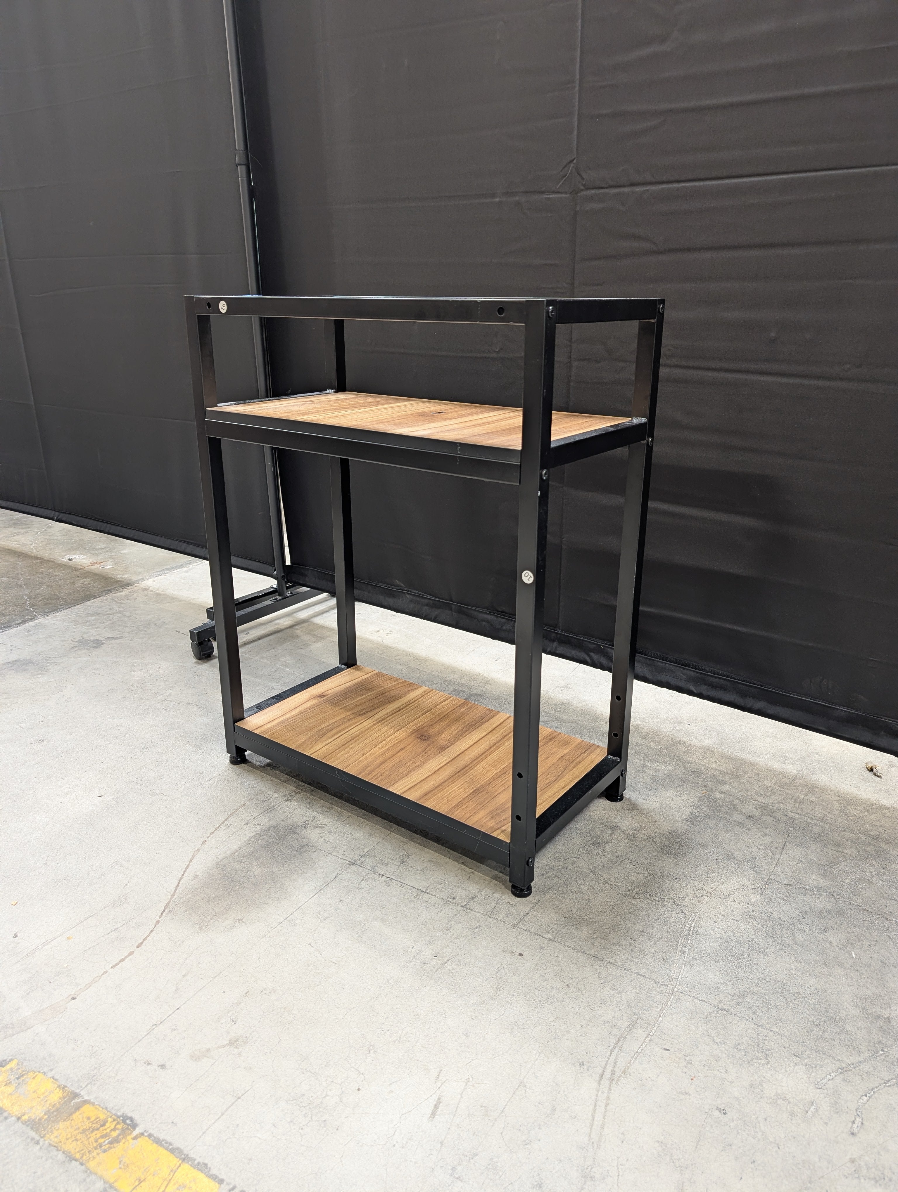 Modern Industrial Two-Tier Storage Shelf Unit