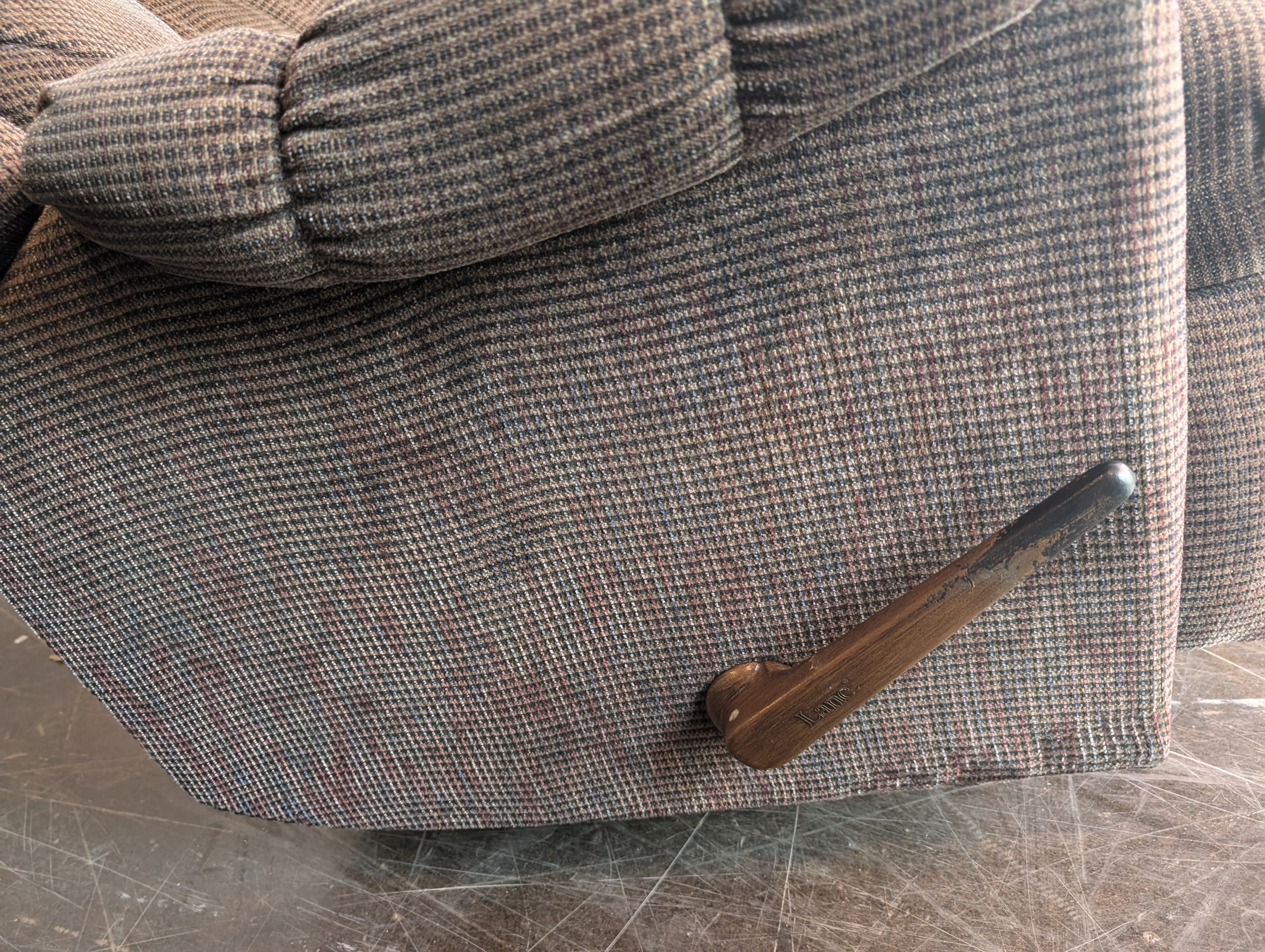 Comfortable Brown Fabric Recliner Chair