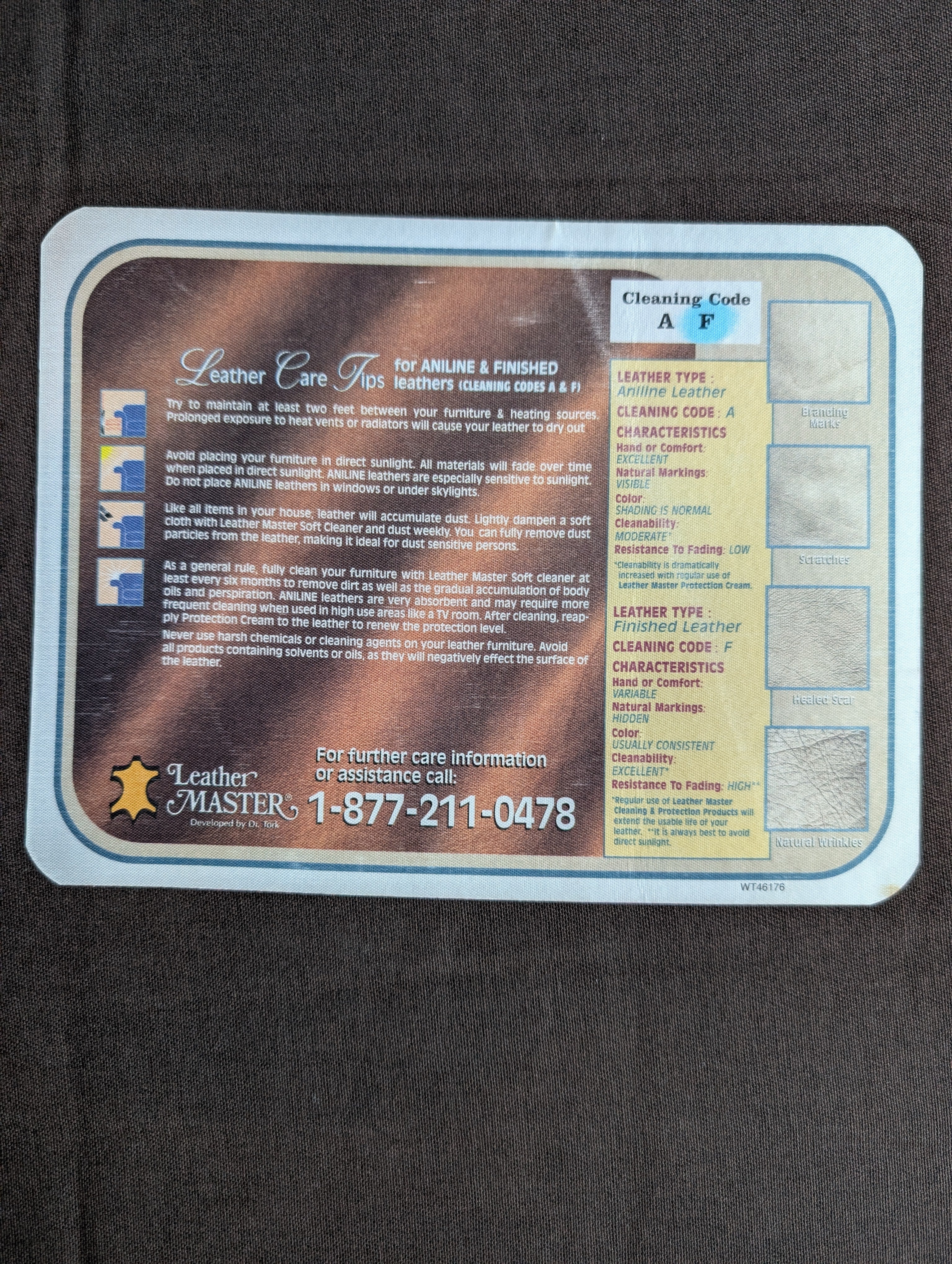 Burgundy Leather Three-Seat Sofa with Rolled Arms