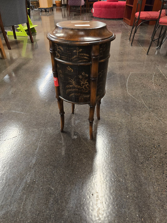 Ethan Allen Bamboo Side Table