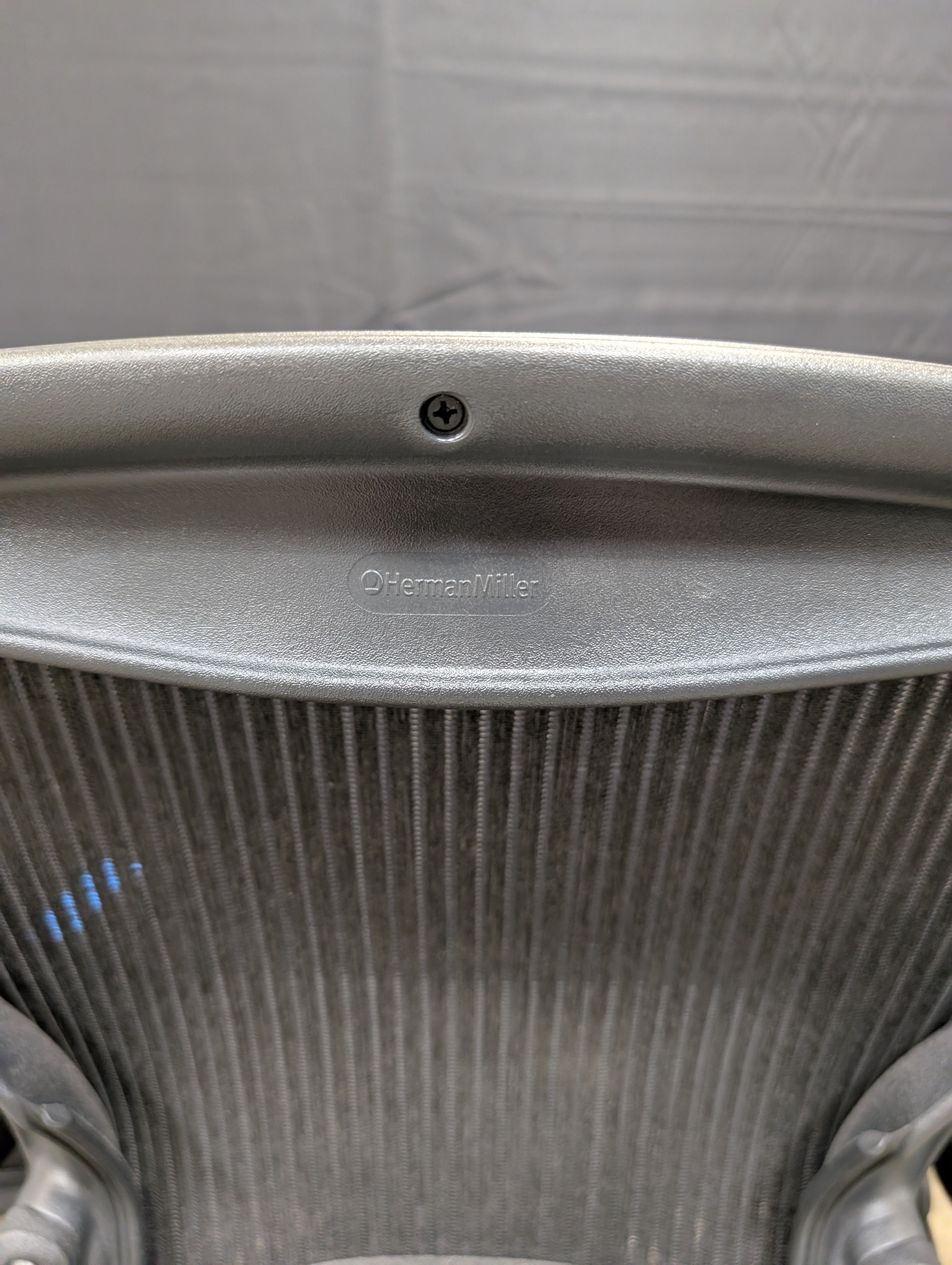 Black Mesh High-Back Herman Miller Office Chair with Headrest