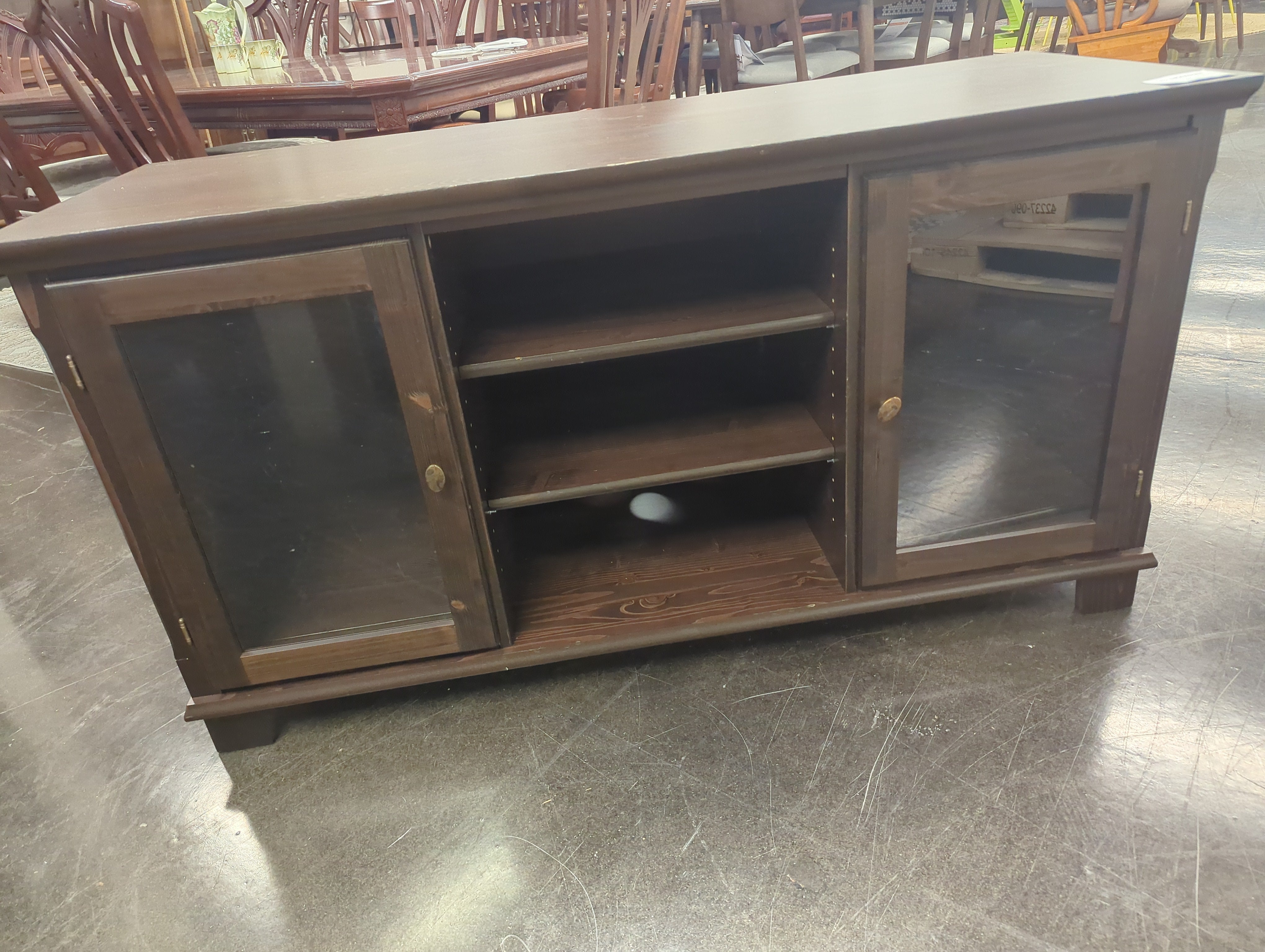 Media cabinet with storage
