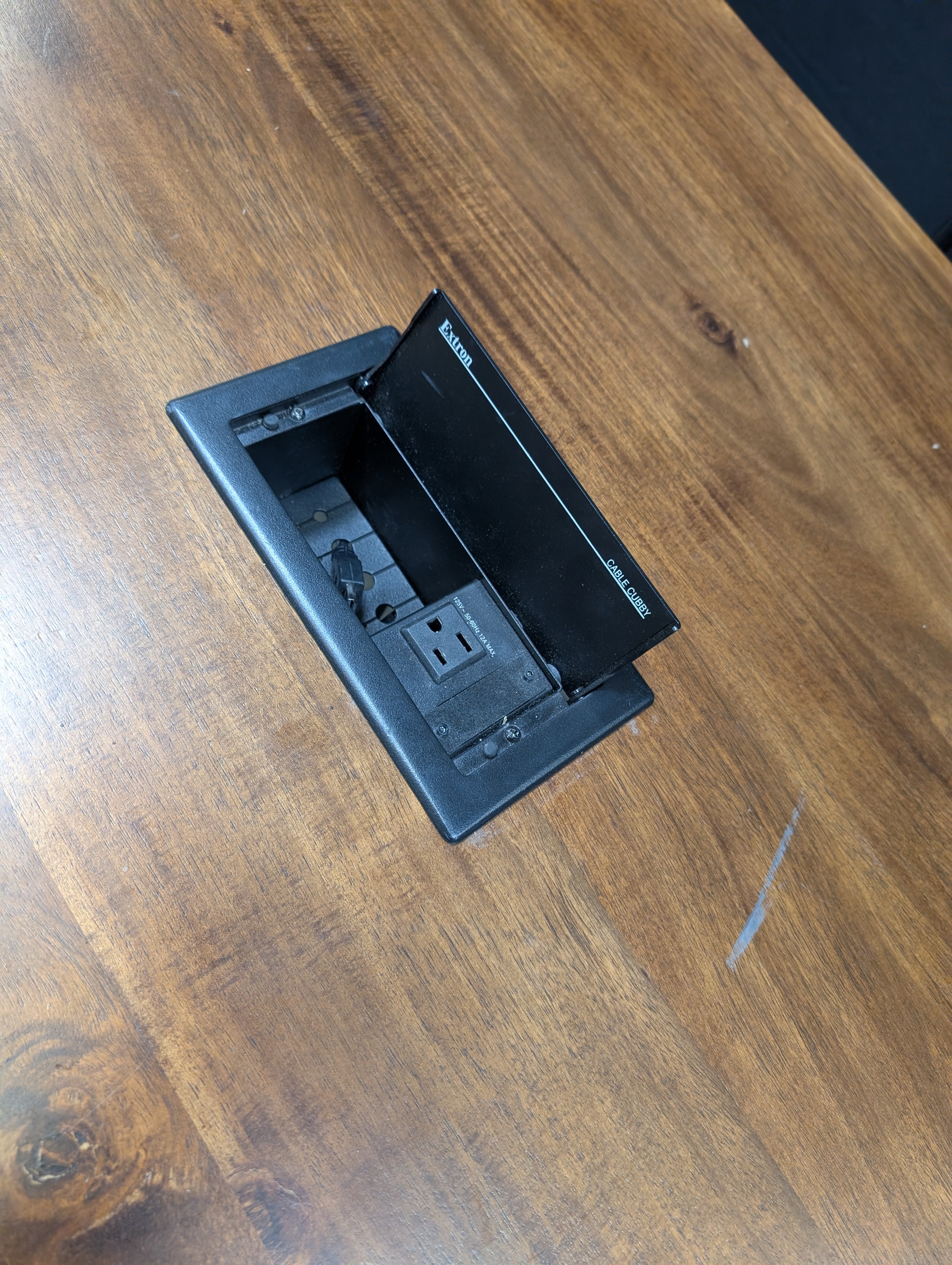 Rustic Live Edge Wood Desk with Industrial Black Metal V-Legs