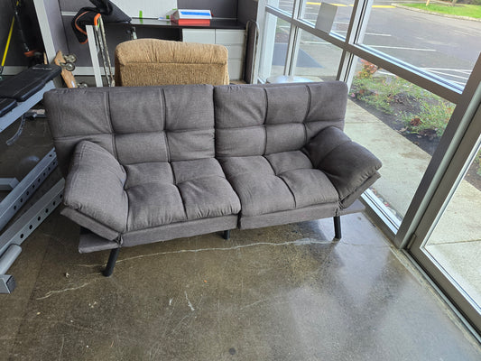 Grey Platform Loveseat