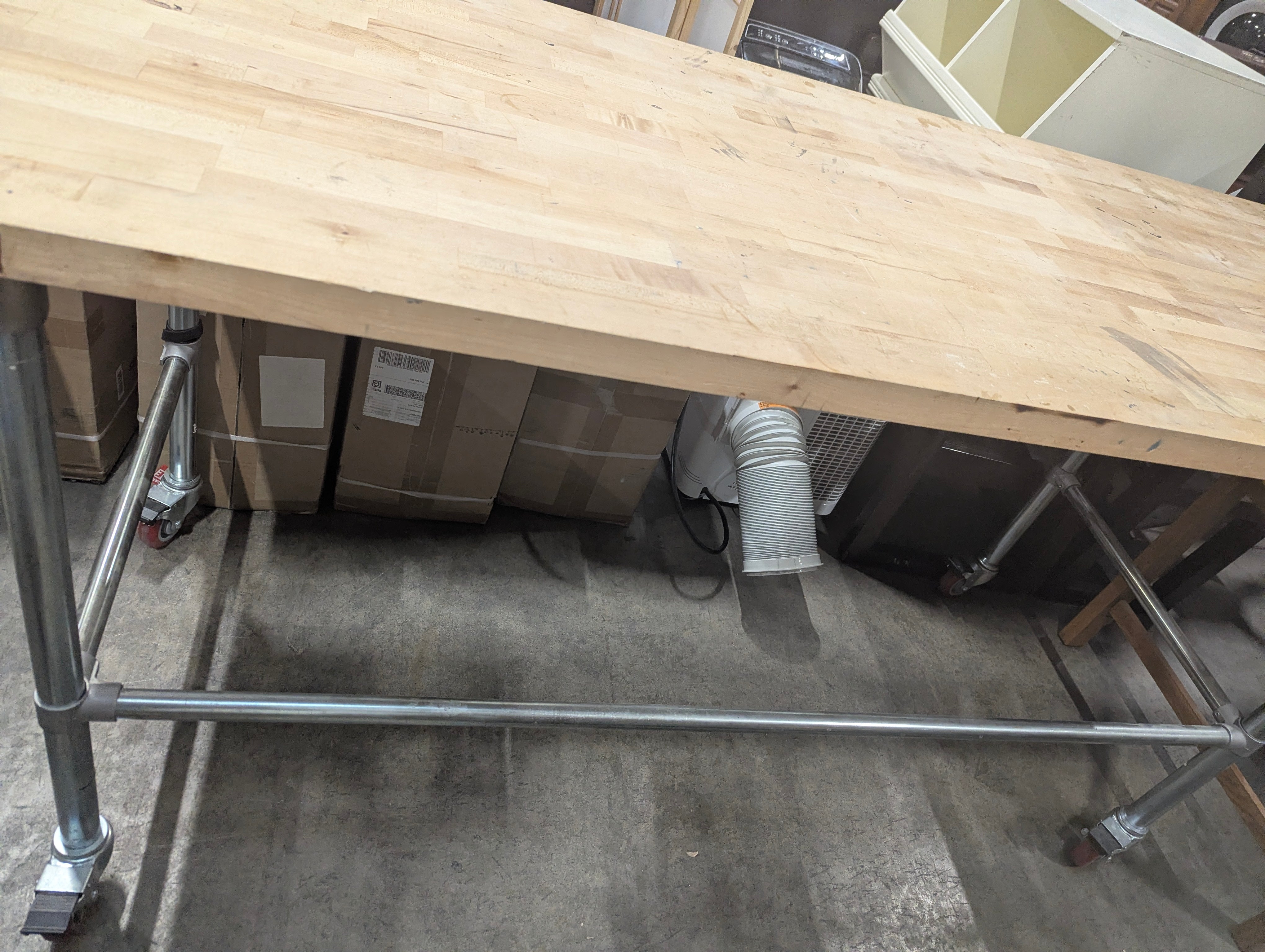 Industrial Butcher Block Workbench Table ( WAREHOUSE SALE)