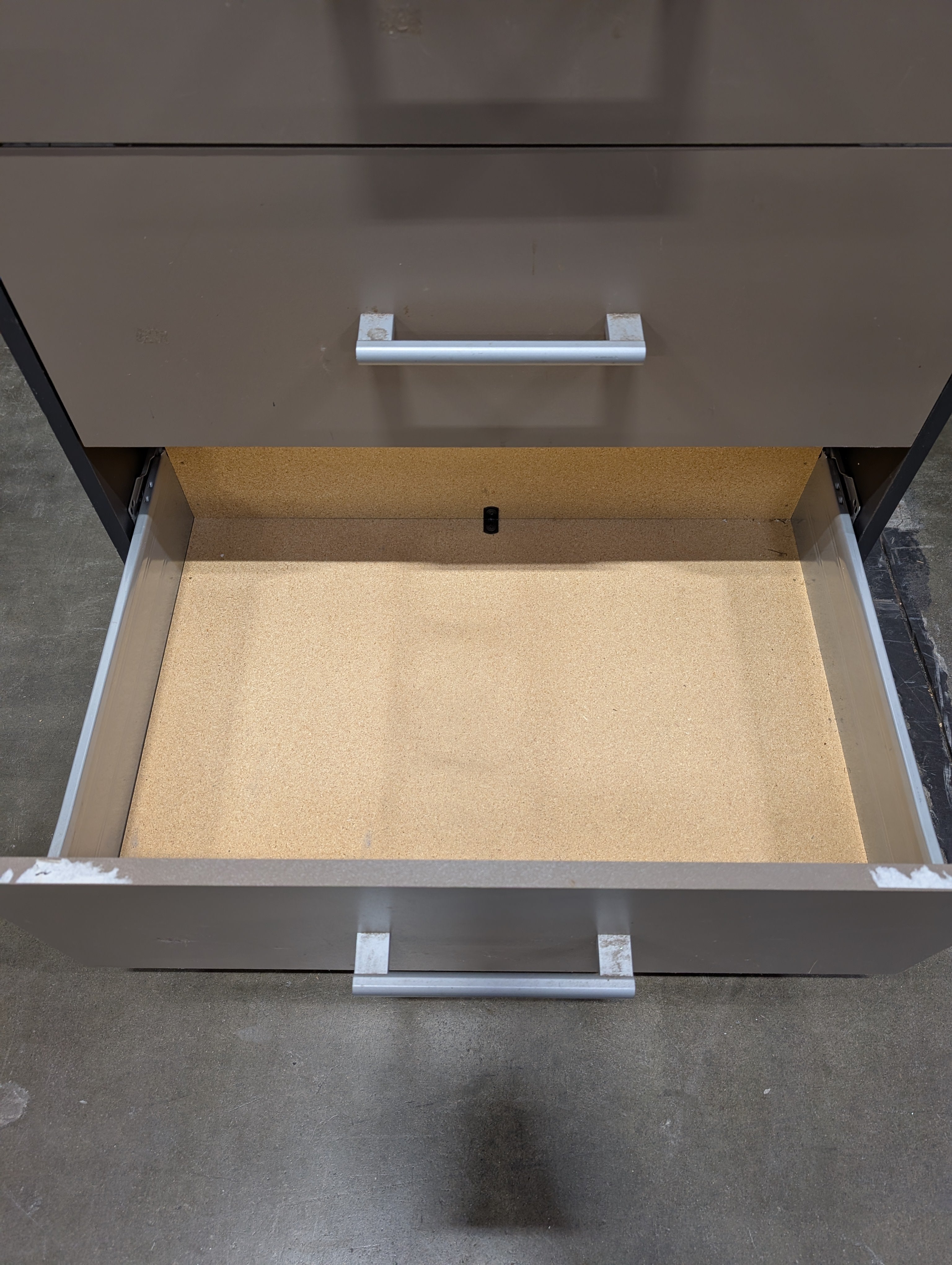 Coleman Three-Drawer Storage Cabinet with Light Beige Finish