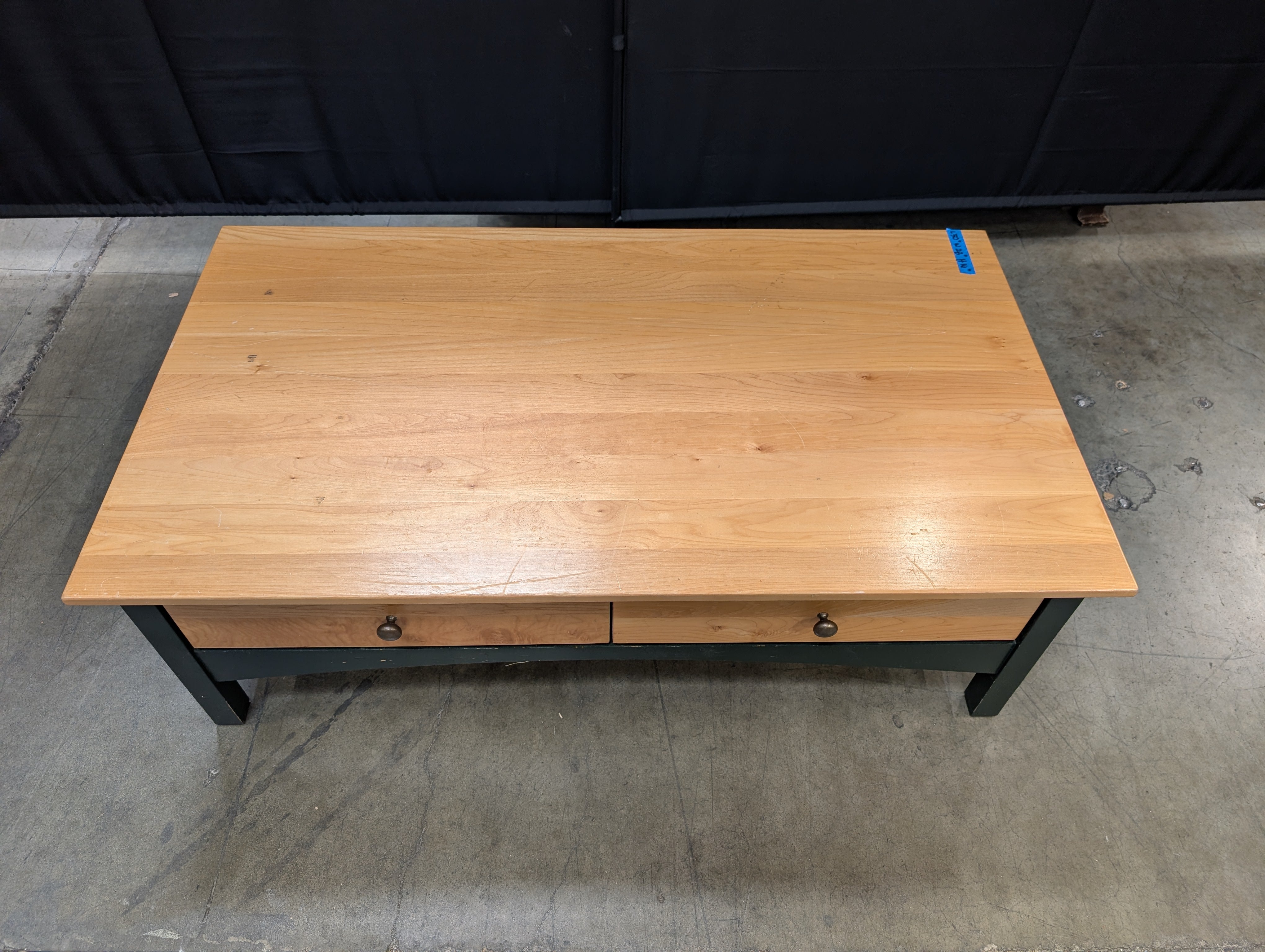 Two-Tone Wood Console Table with Drawers