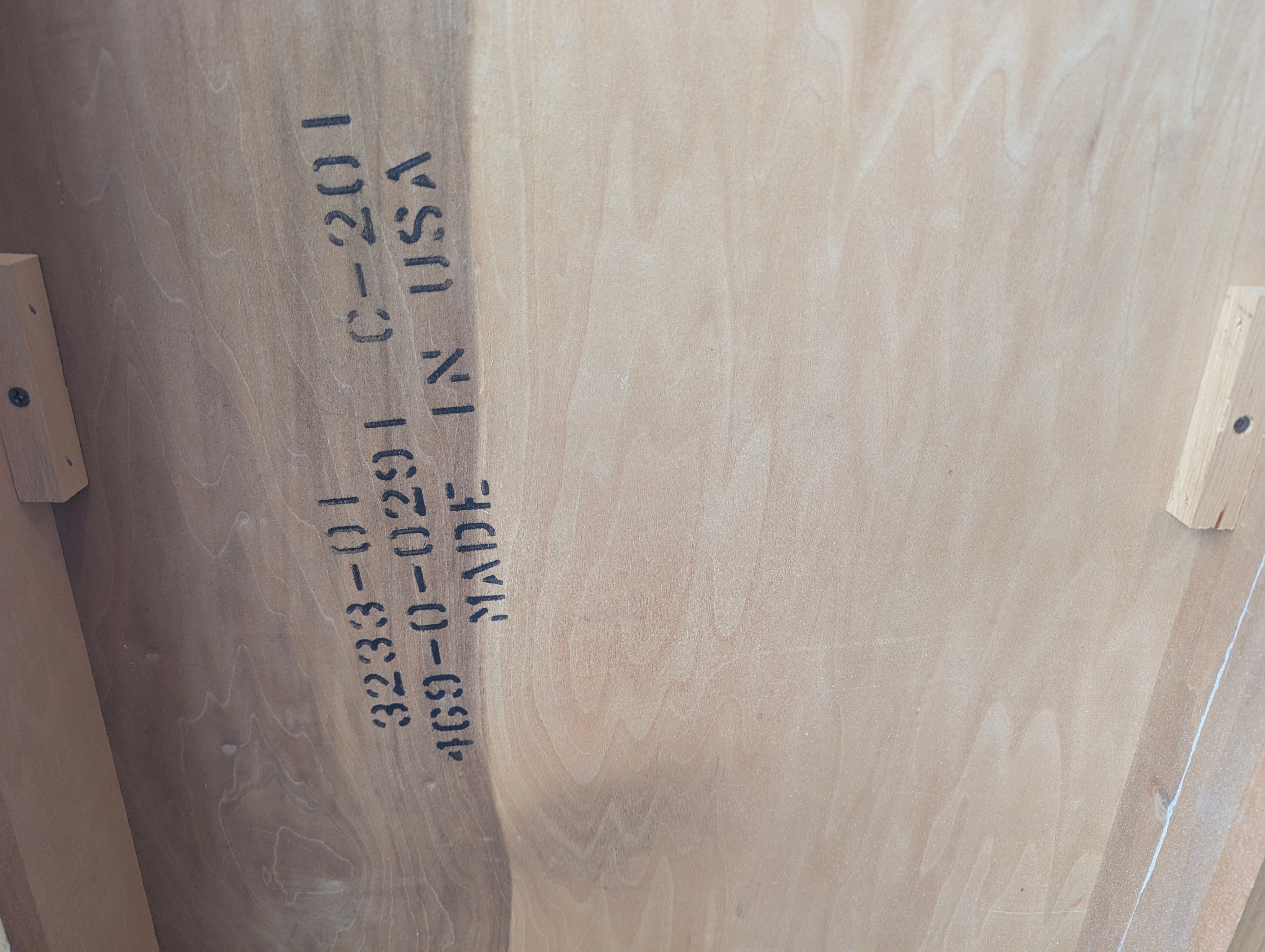Simple Light Pine Wood Coffee Table in Made in the USA
