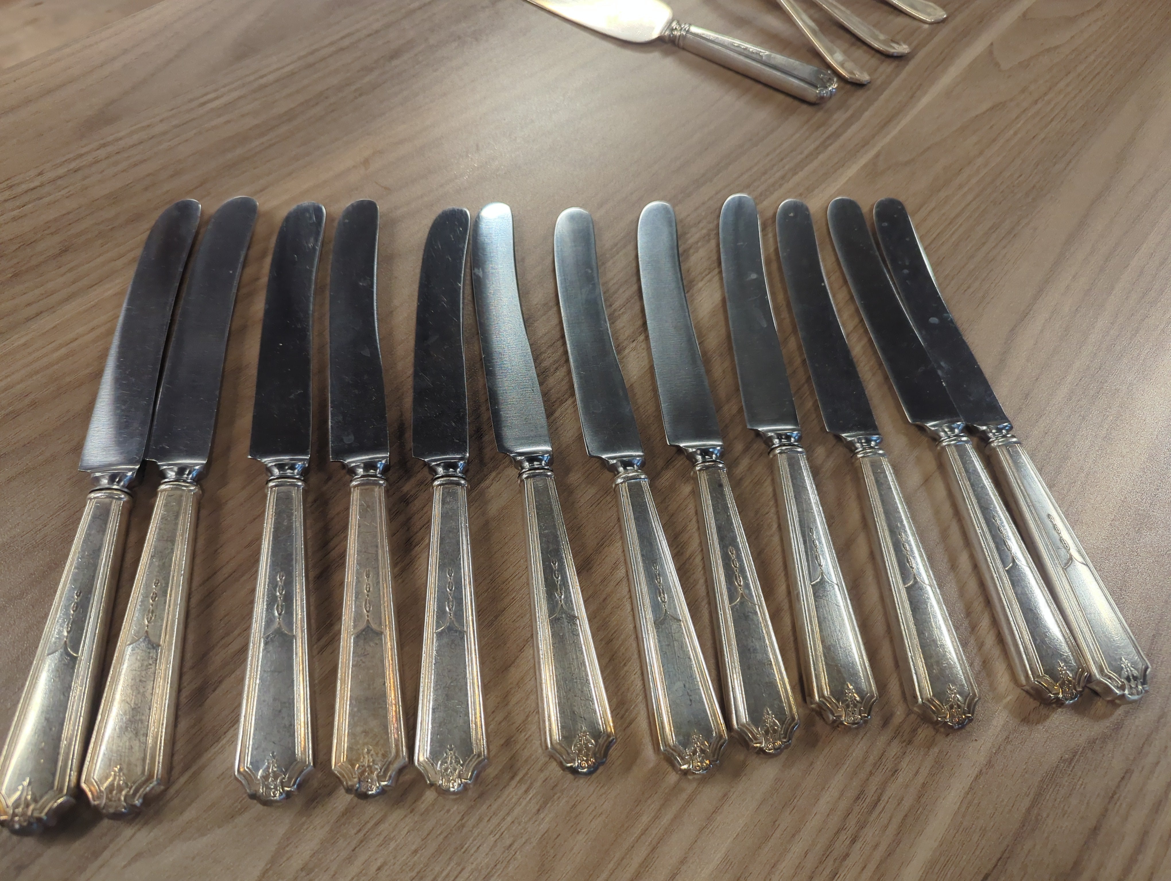 Set of 12 butter knives