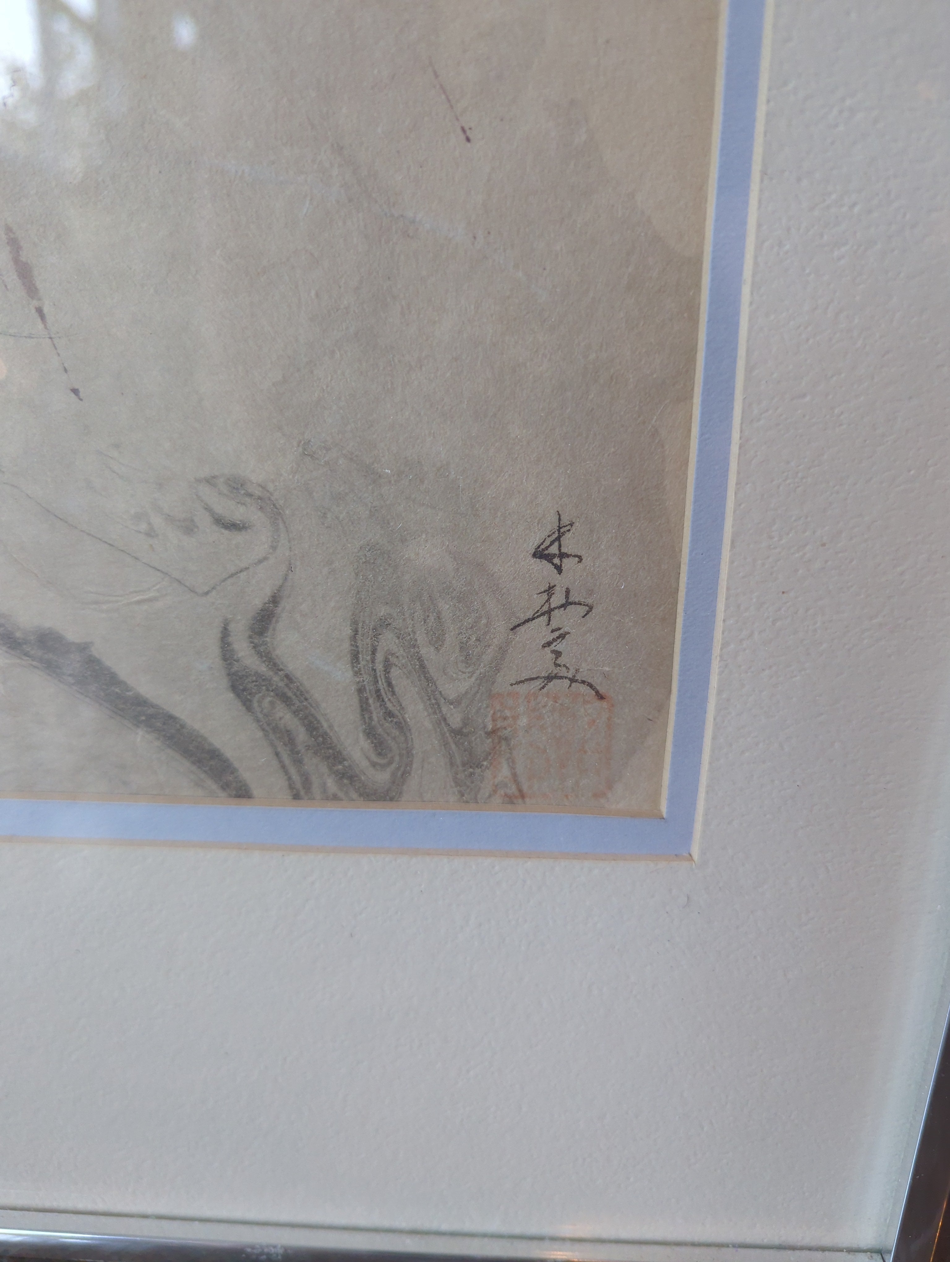 Framed Watercolor Grapevine Artwork