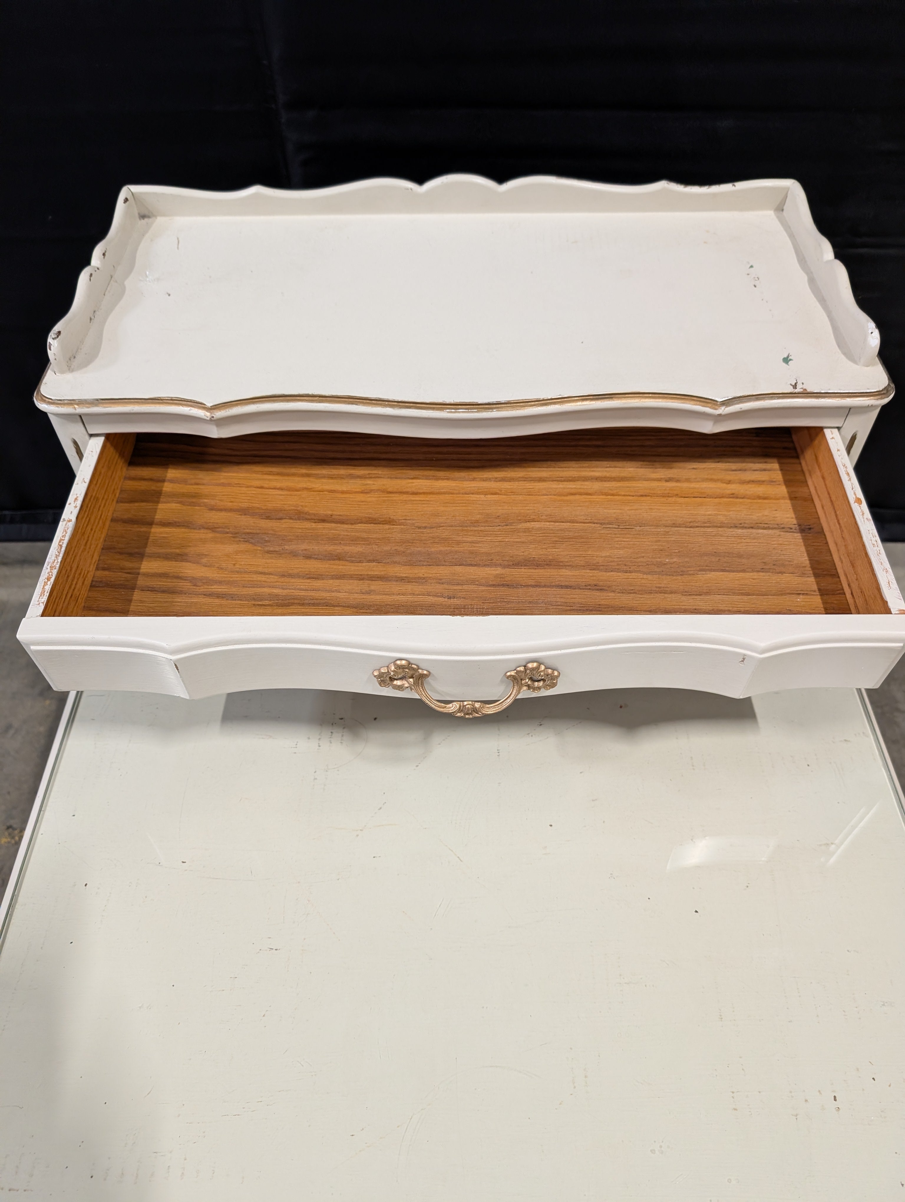 Nightstand with Curved Legs