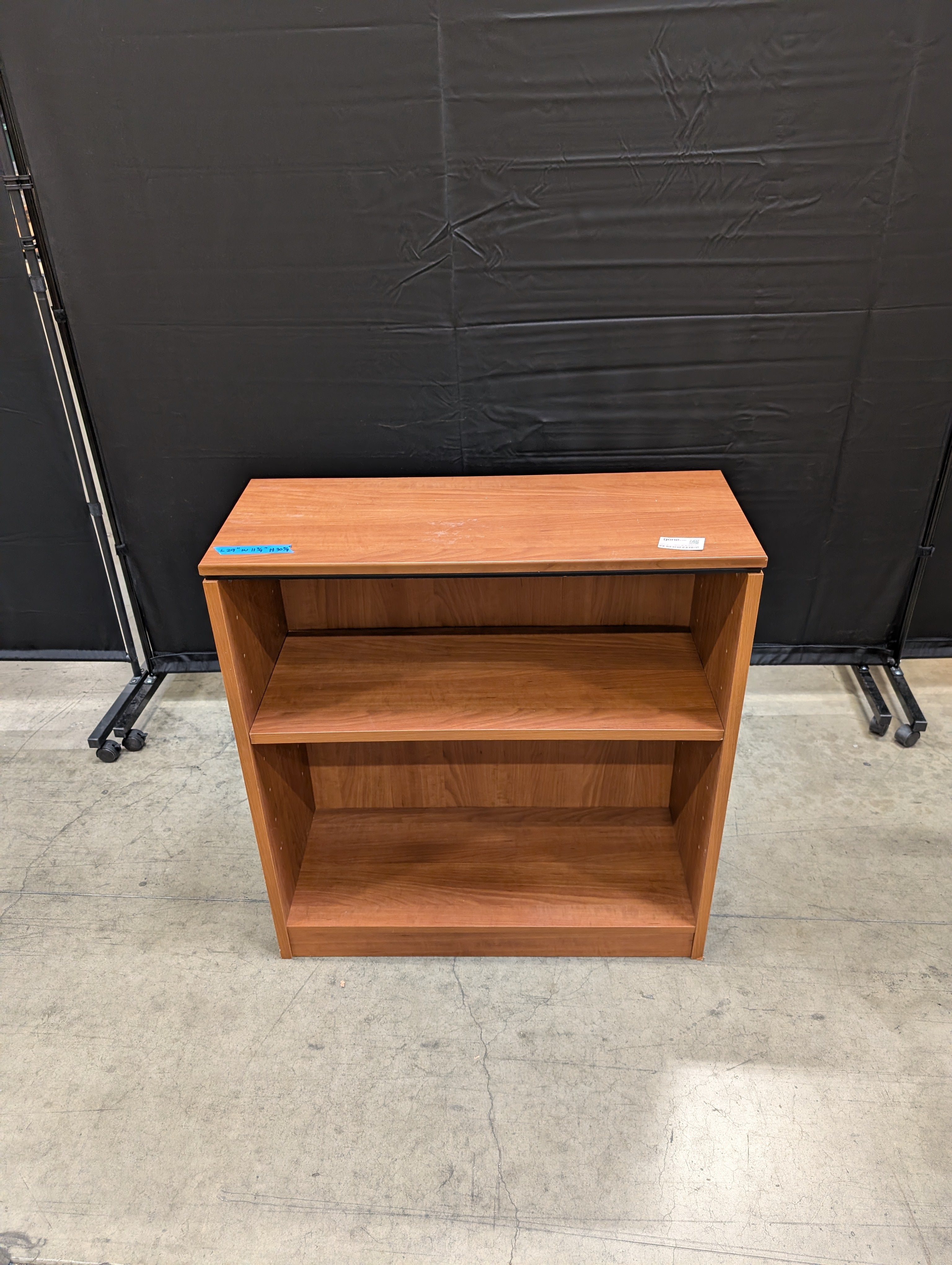 Compact Two-Tier Wooden Storage Shelf Unit