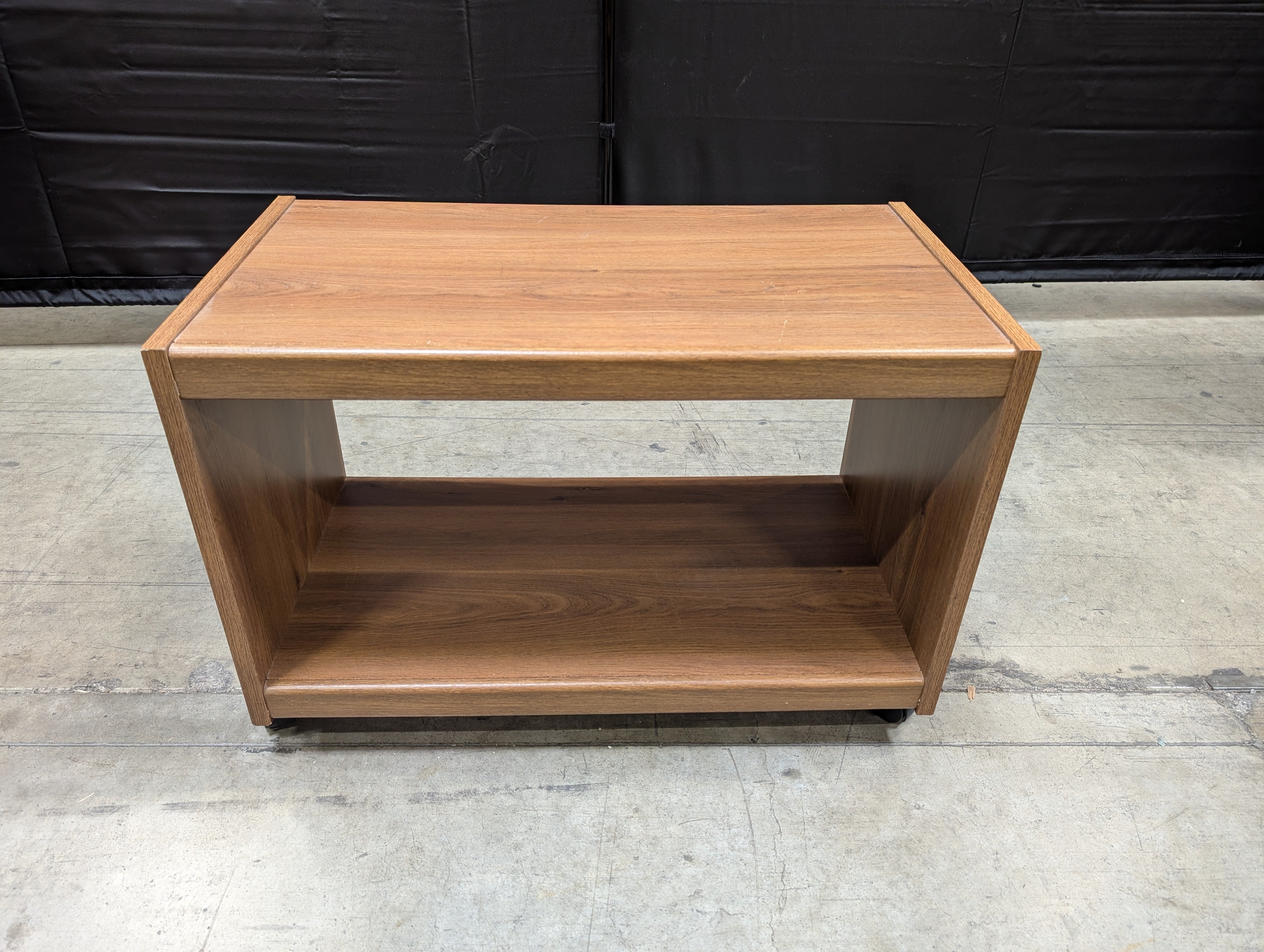 Compact Wooden Open Shelf Storage Unit