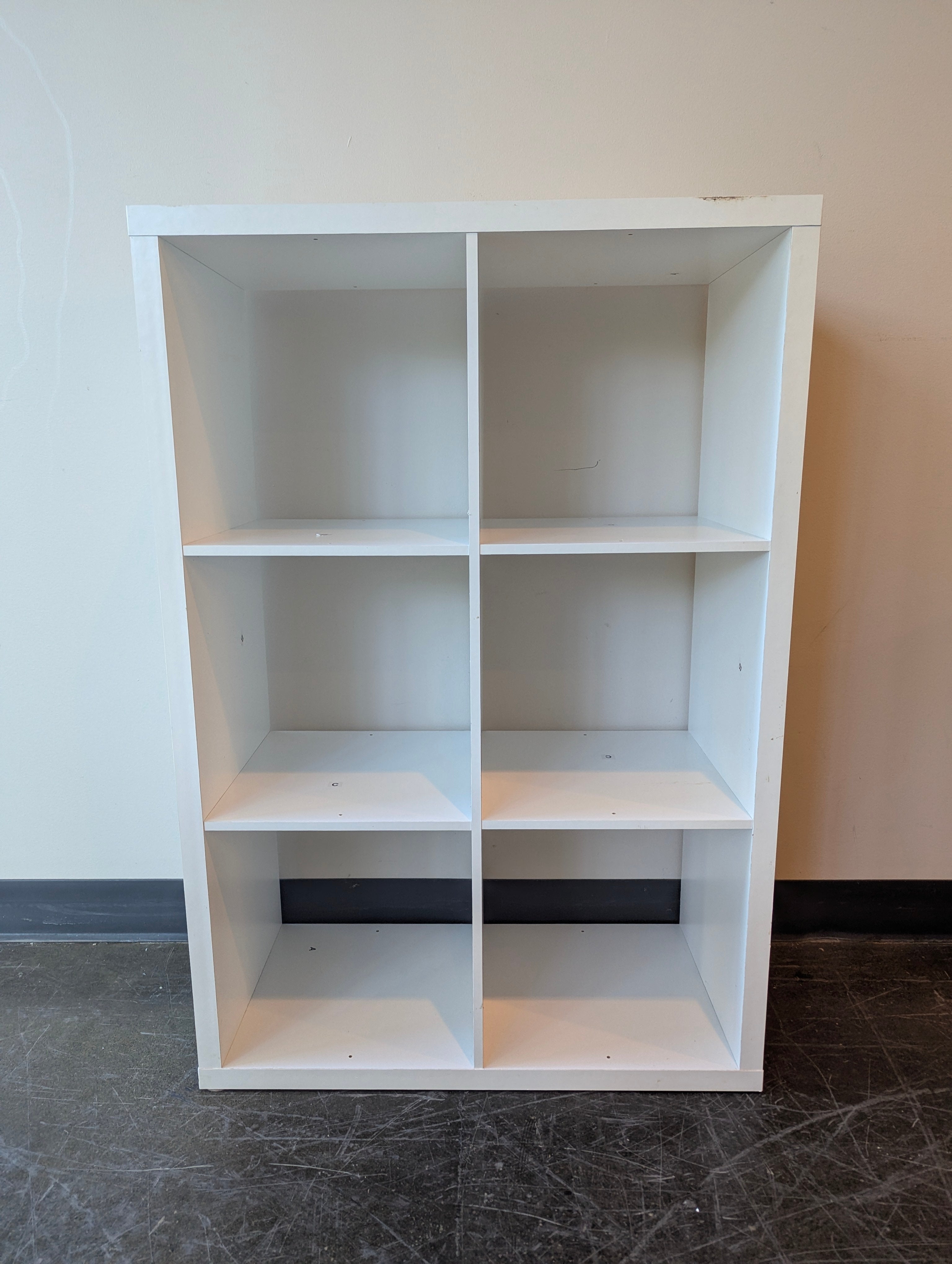 Modern White Wooden Cube Storage Shelf